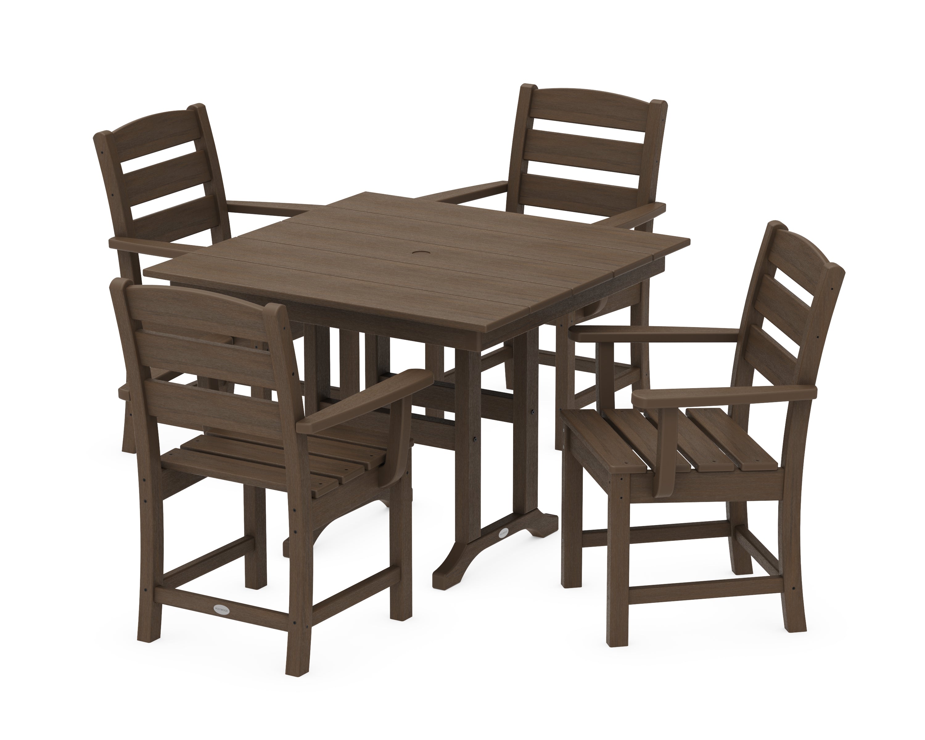 POLYWOOD Lakeside 5-Piece Farmhouse Dining Set in Kona