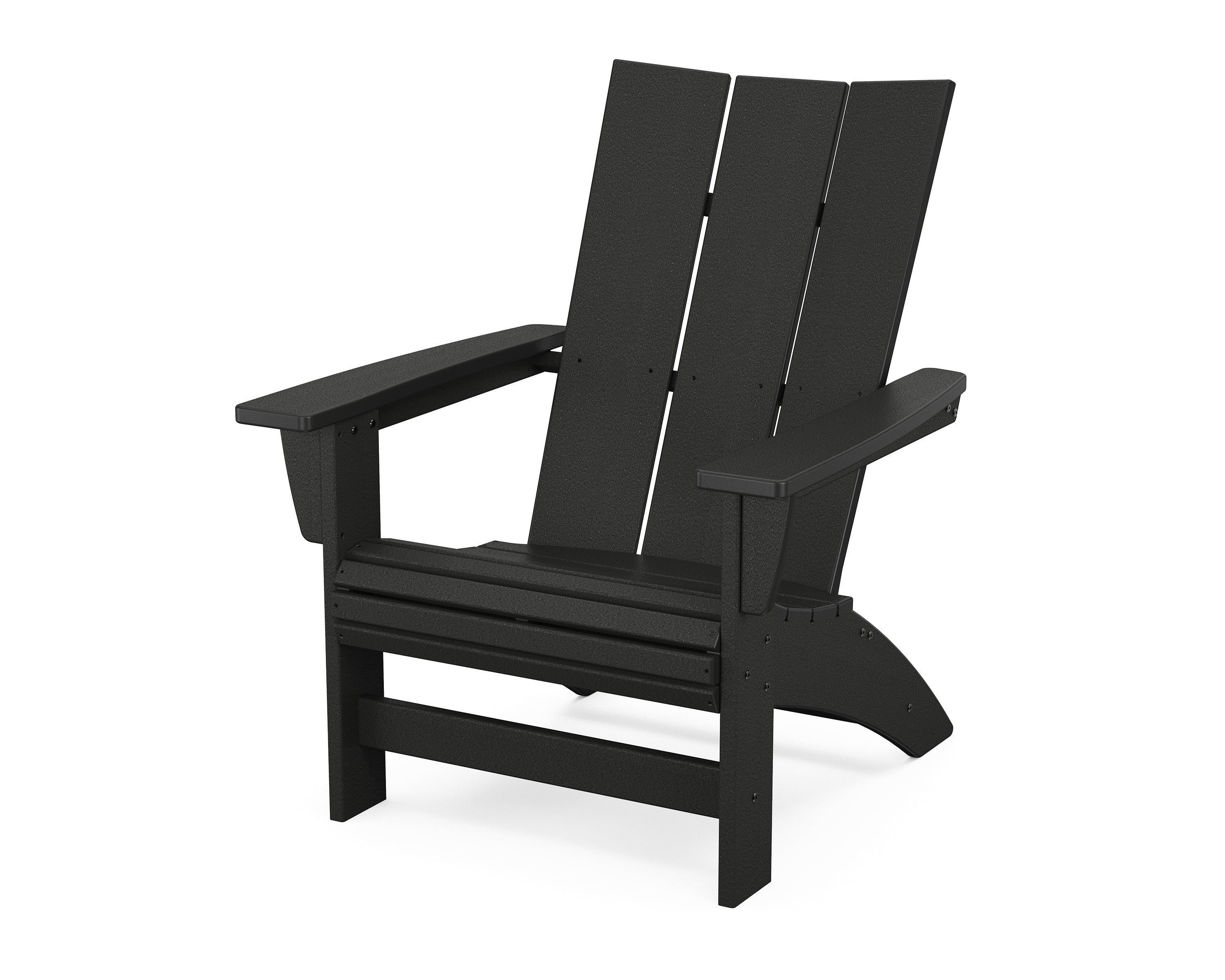 POLYWOOD Modern Grand Adirondack Chair in Black