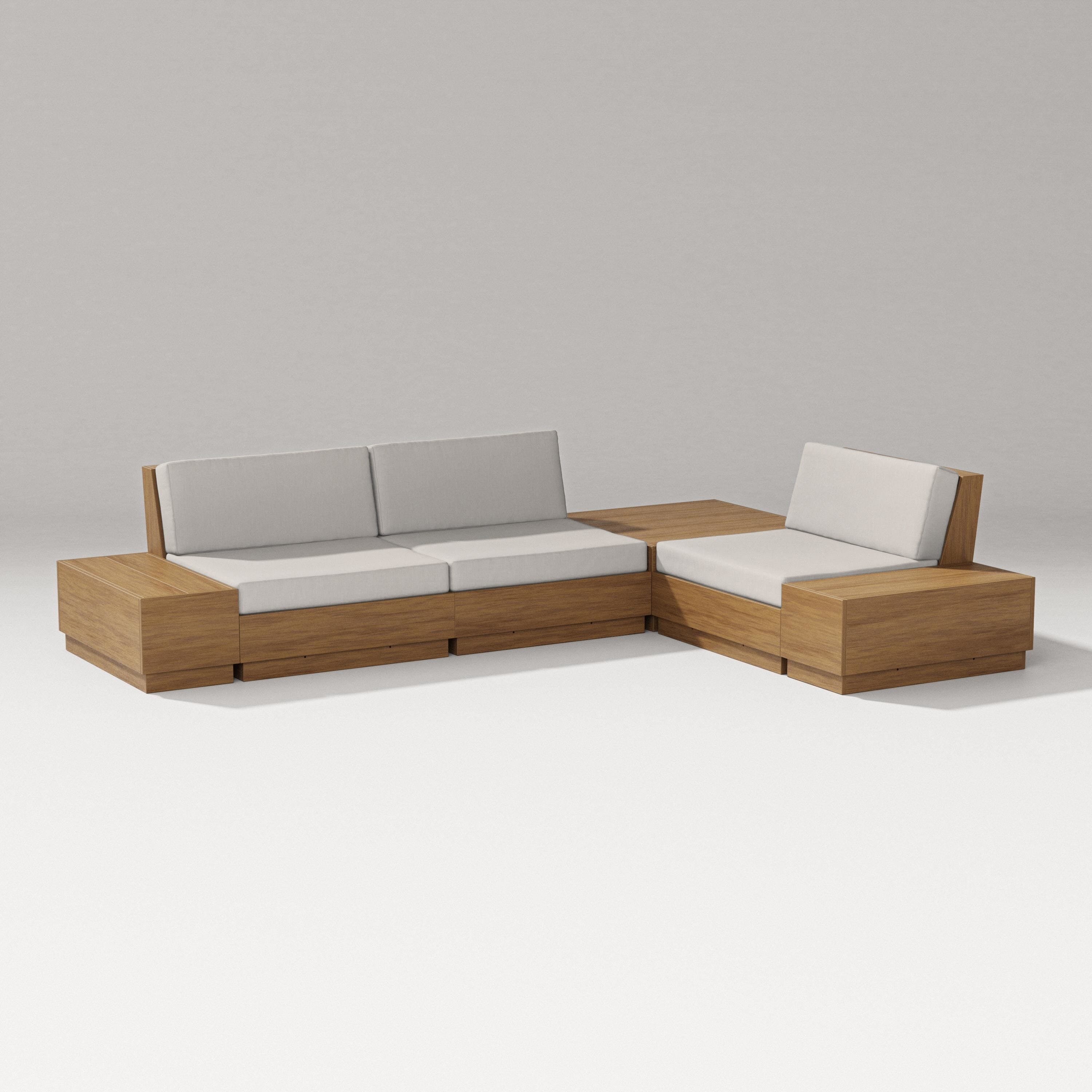 PW Designer Series Elevate 6-Piece Corner Sectional in Natural / Cast Ash