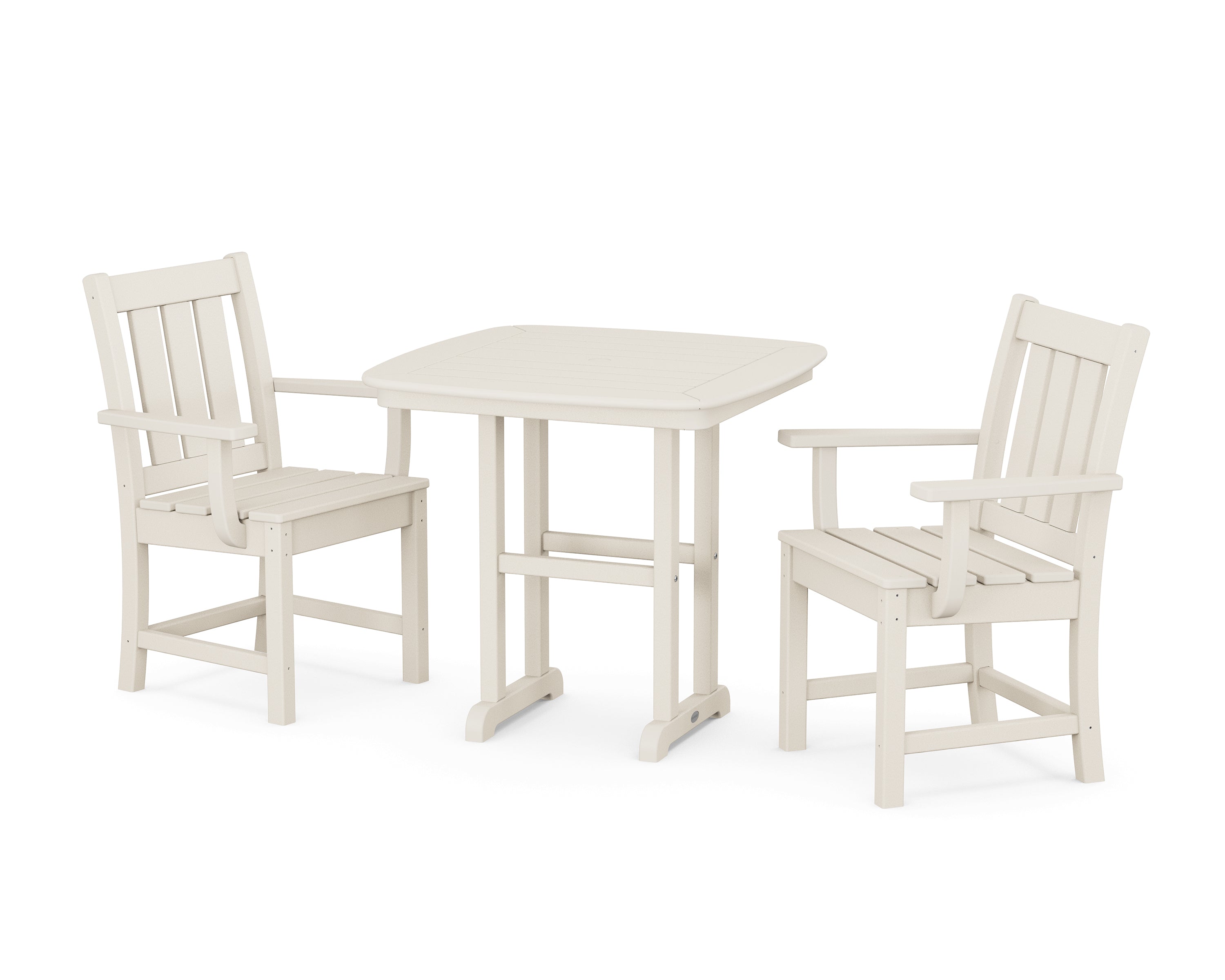 POLYWOOD Oxford 3-Piece Dining Set in Sand
