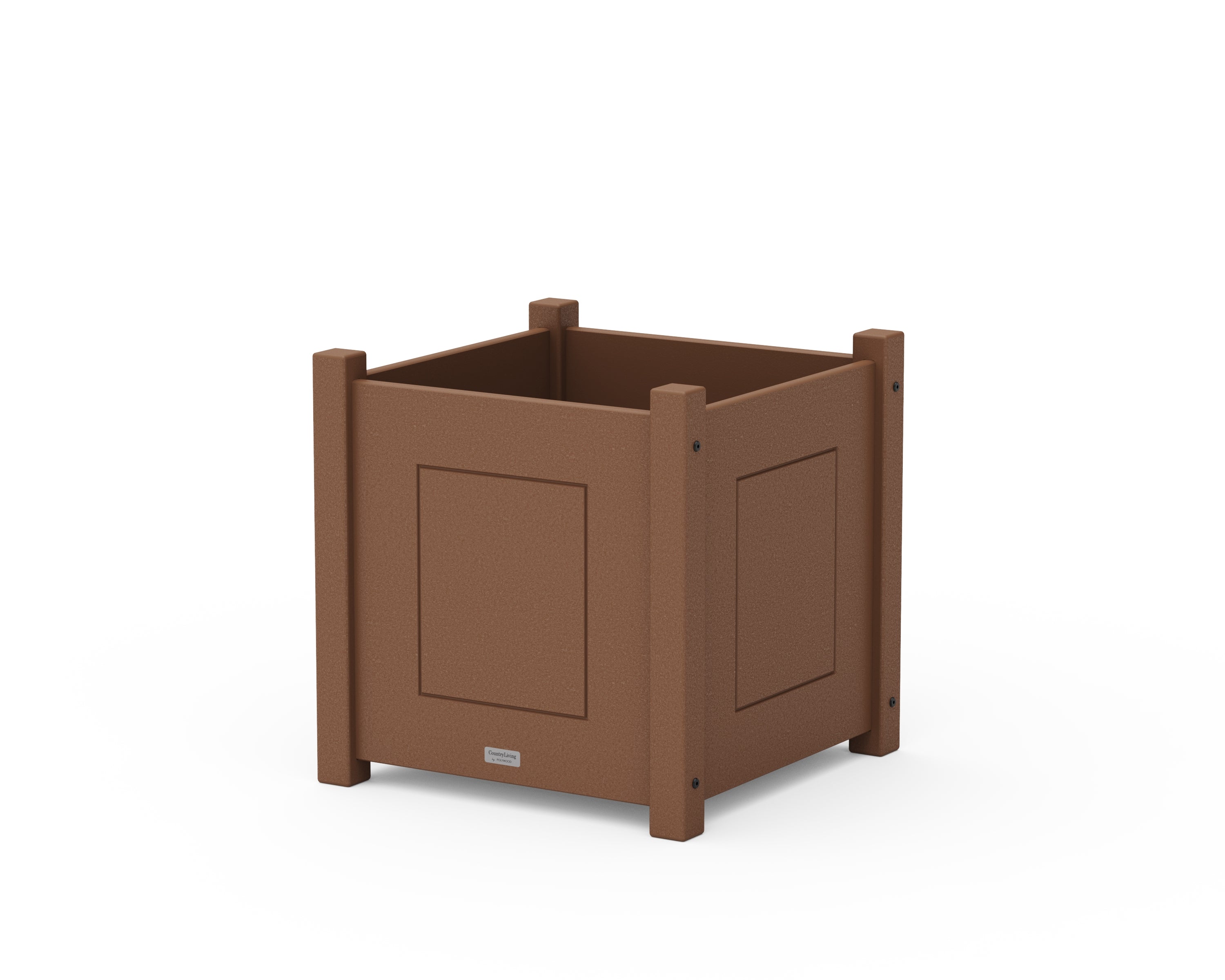 Country Living Country Living Large Square Planter Box in Teak