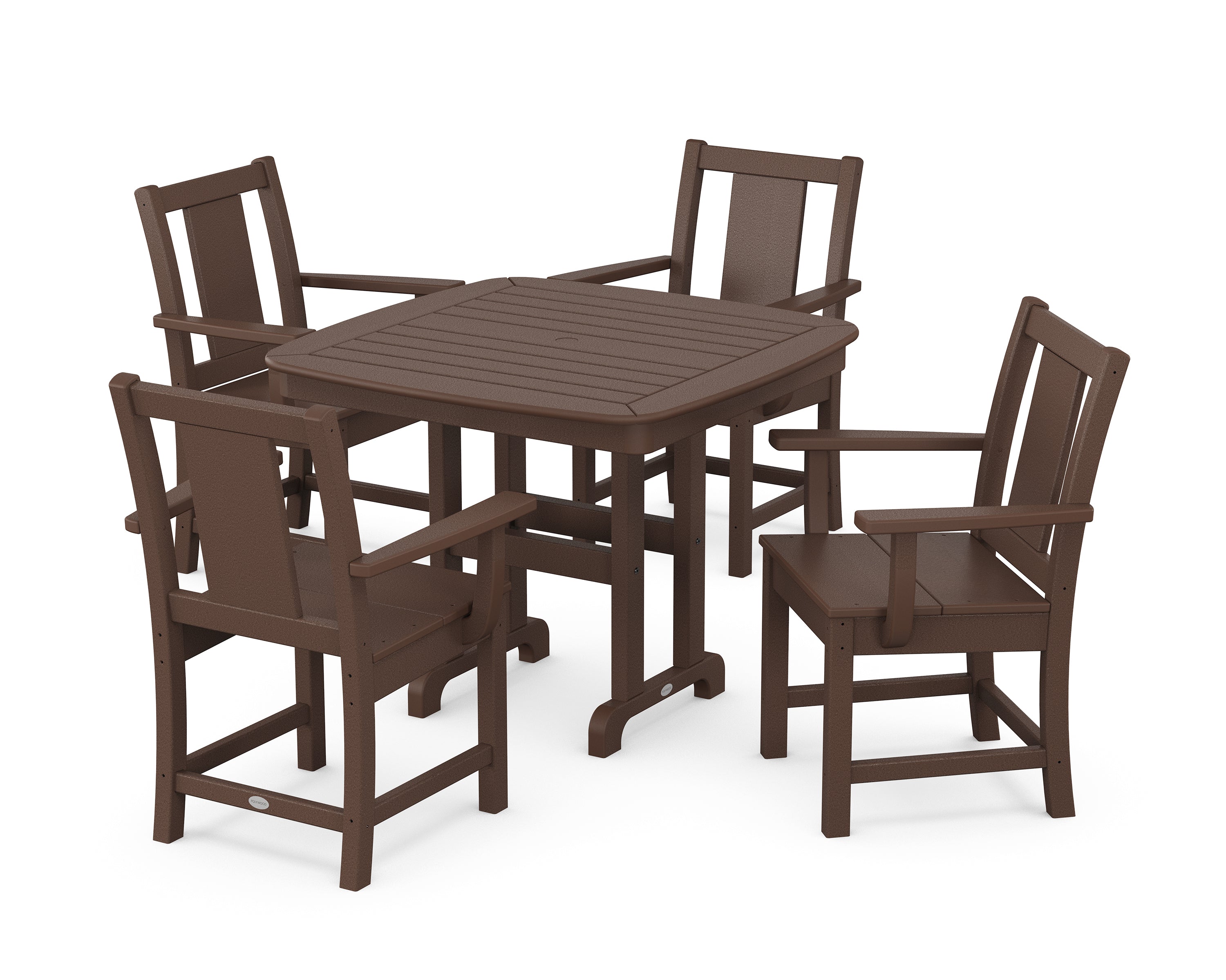 POLYWOOD Prairie 5-Piece Dining Set in Mahogany