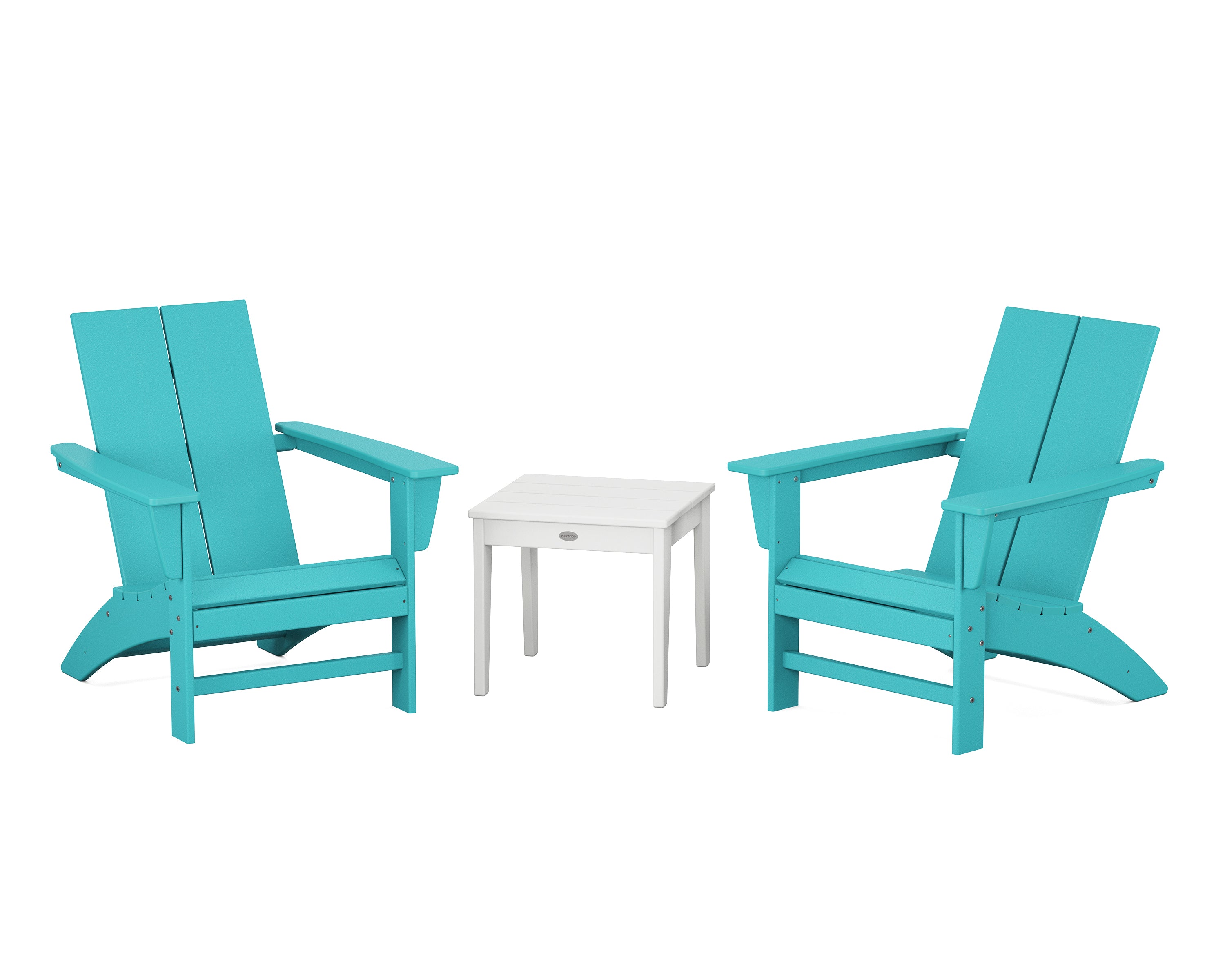 Country Living Country Living Modern Adirondack Chair 3-Piece Set in Aruba / White