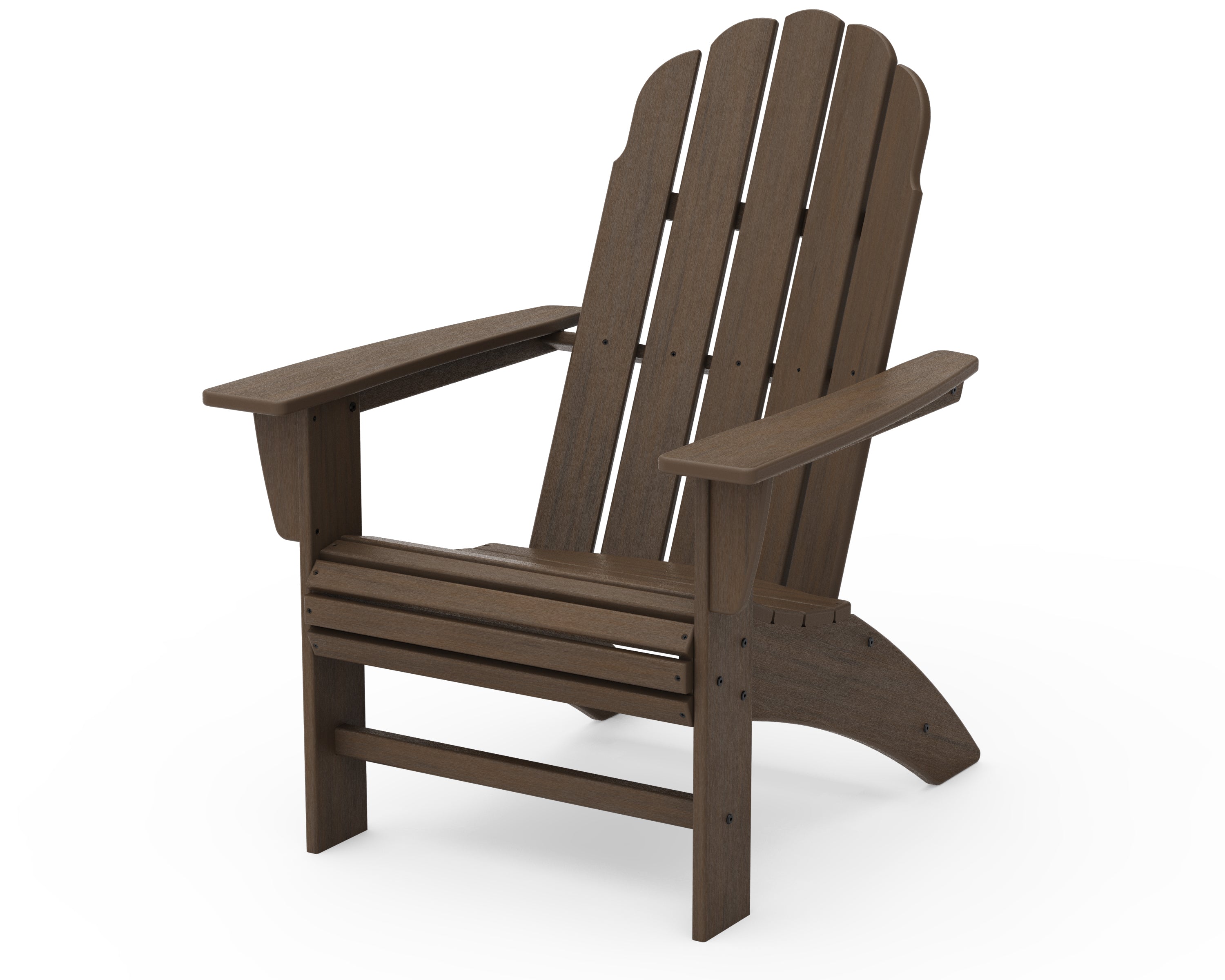 POLYWOOD Vineyard Curveback Adirondack Chair in Kona