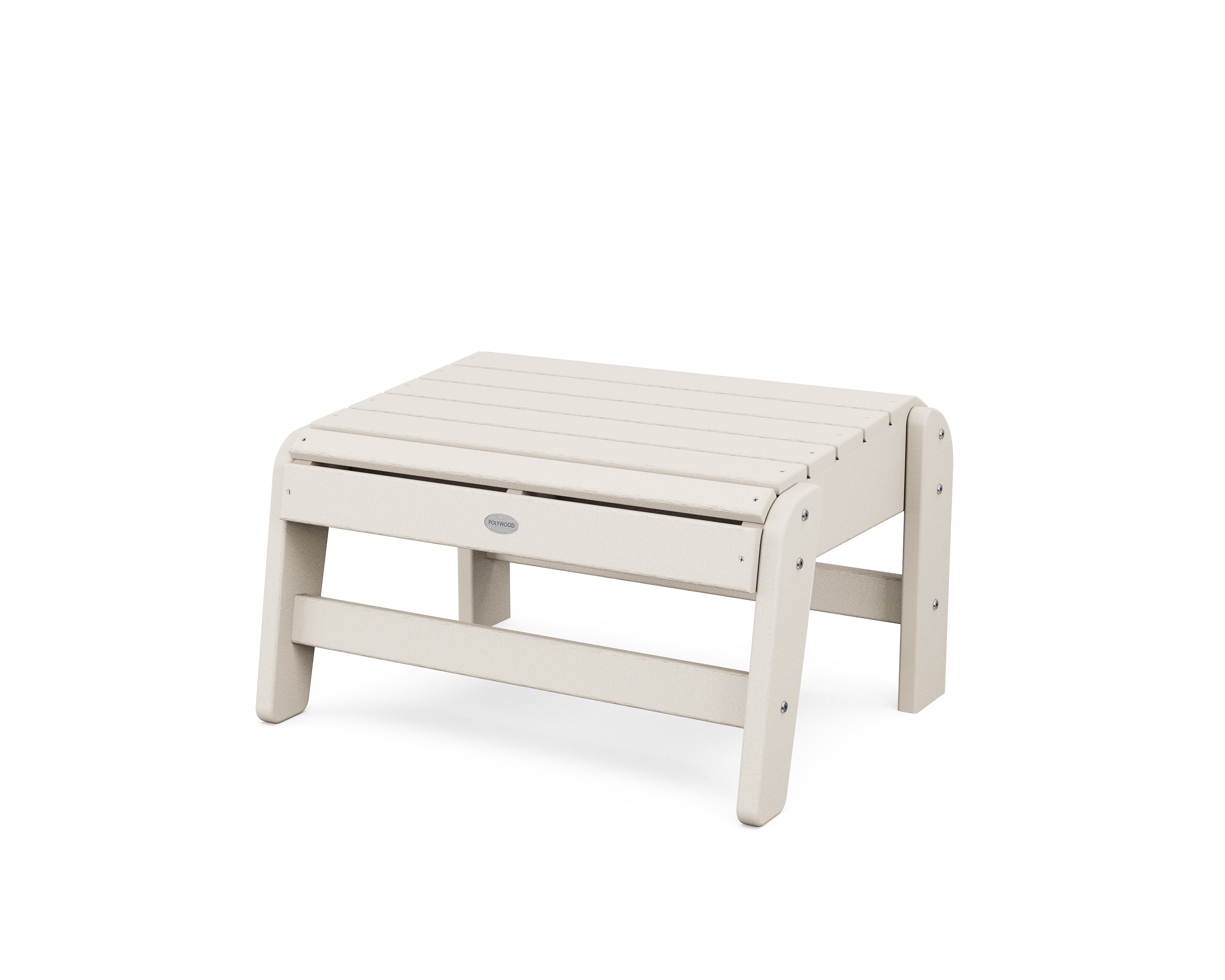 POLYWOOD Grand Adirondack Ottoman in Sand