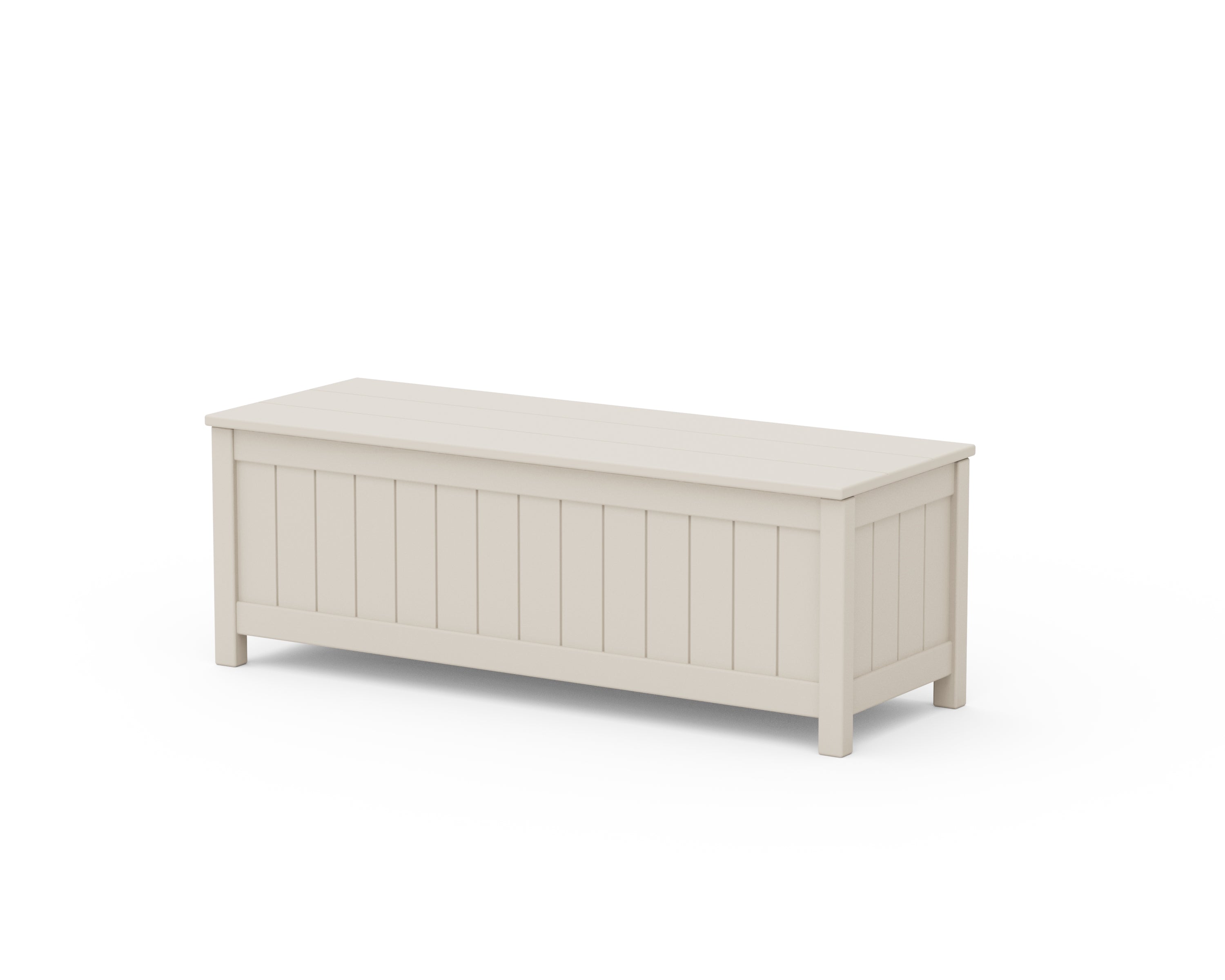 POLYWOOD Vineyard 48” Storage Bench in Sand