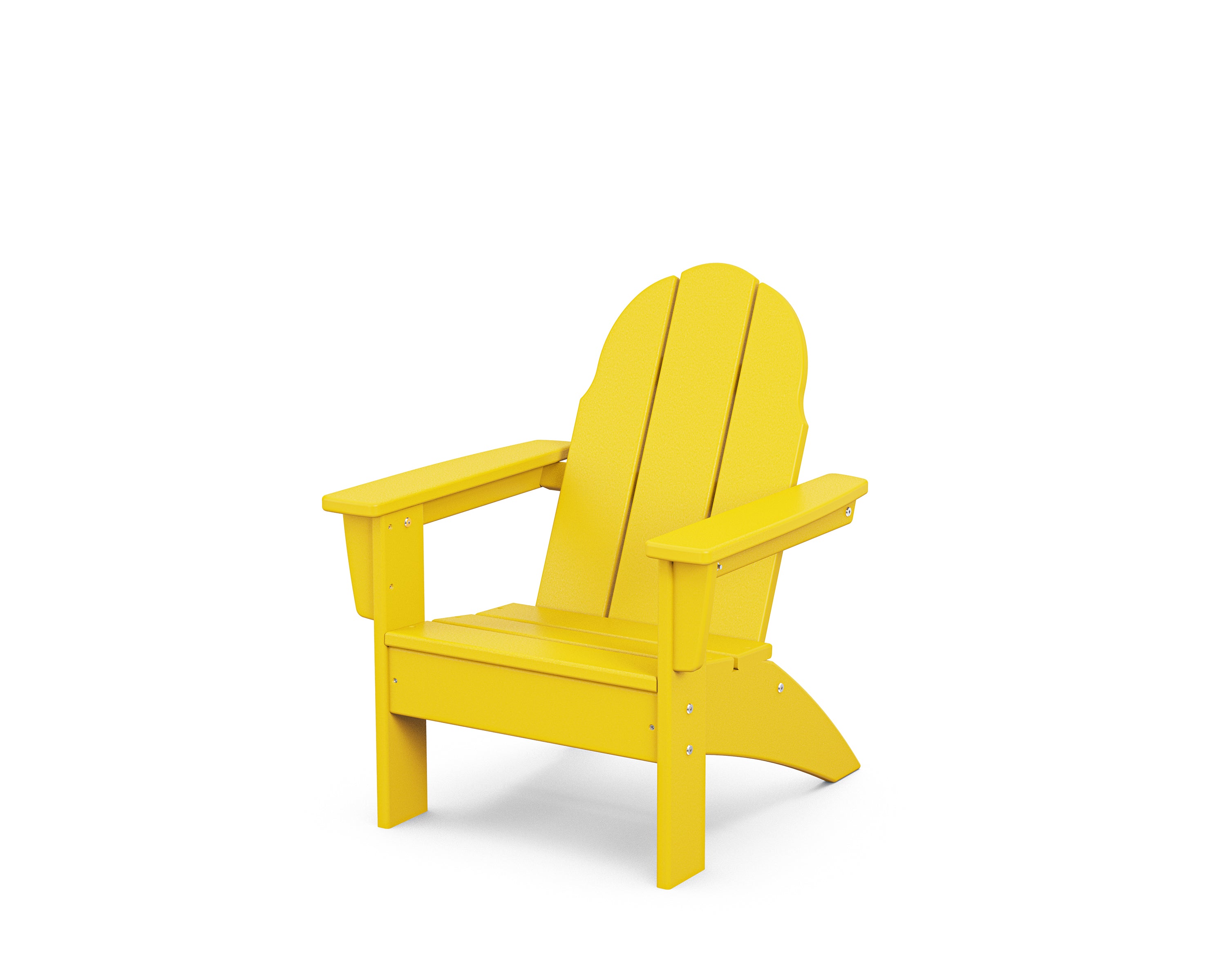 POLYWOOD Kids Vineyard Adirondack Chair in Lemon
