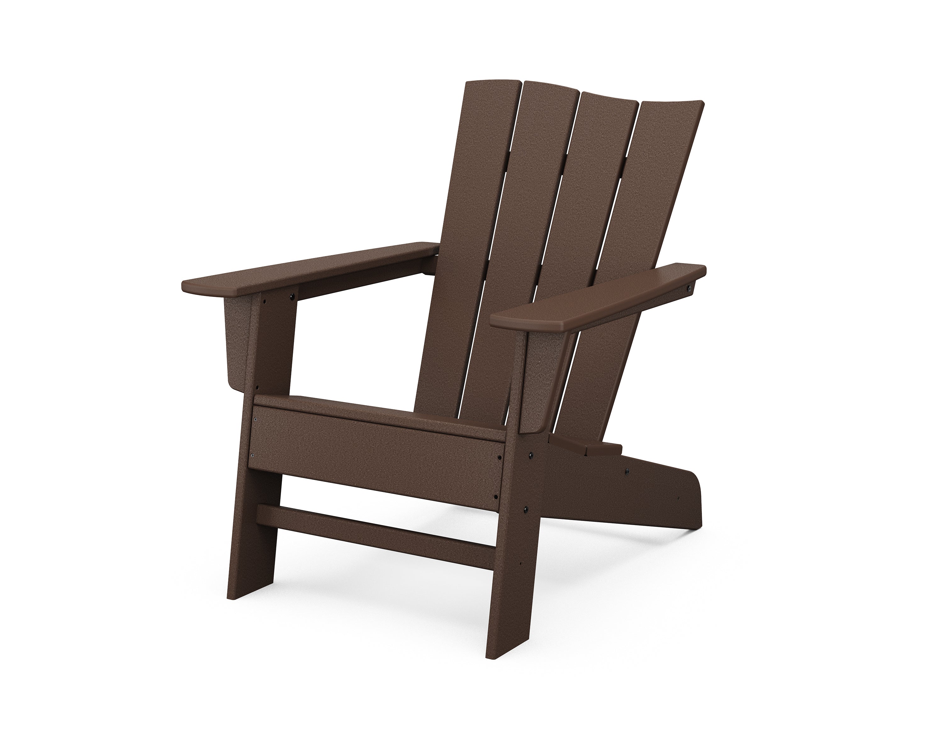 POLYWOOD The Wave Chair Left in Mahogany