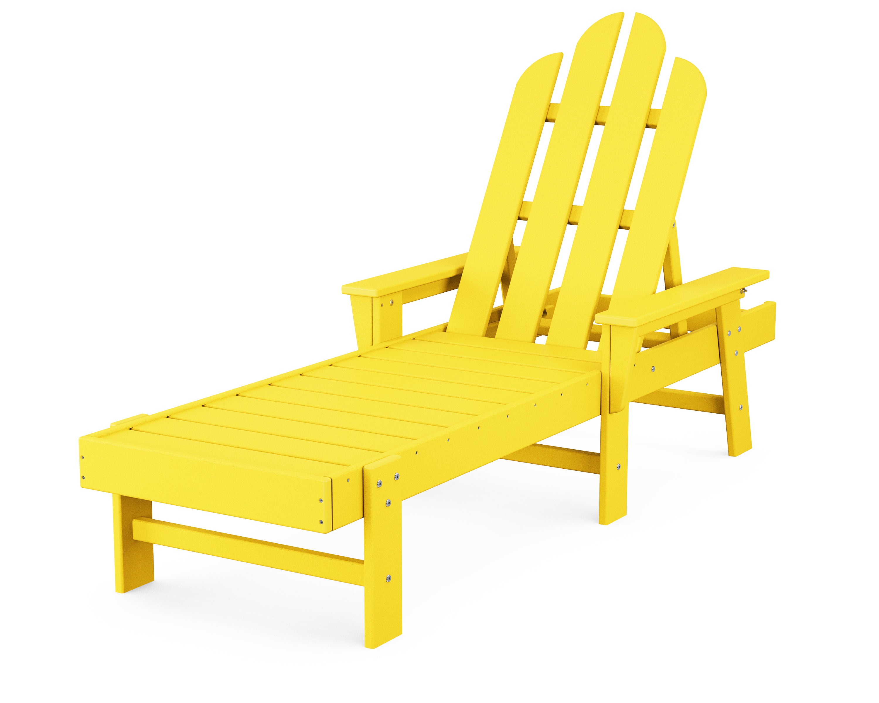 POLYWOOD Long Island Chaise in Lemon