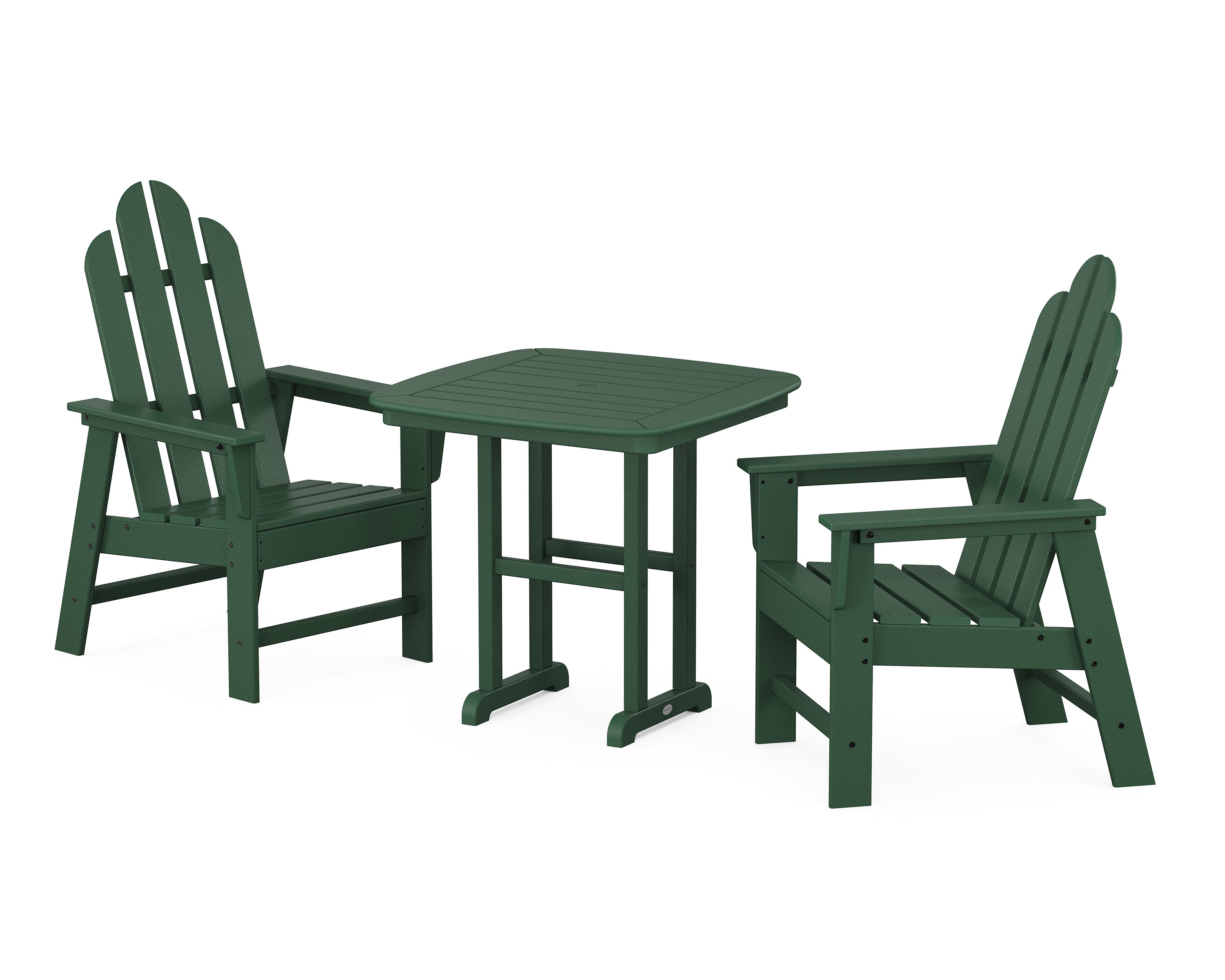POLYWOOD® Long Island 3-Piece Dining Set in Green