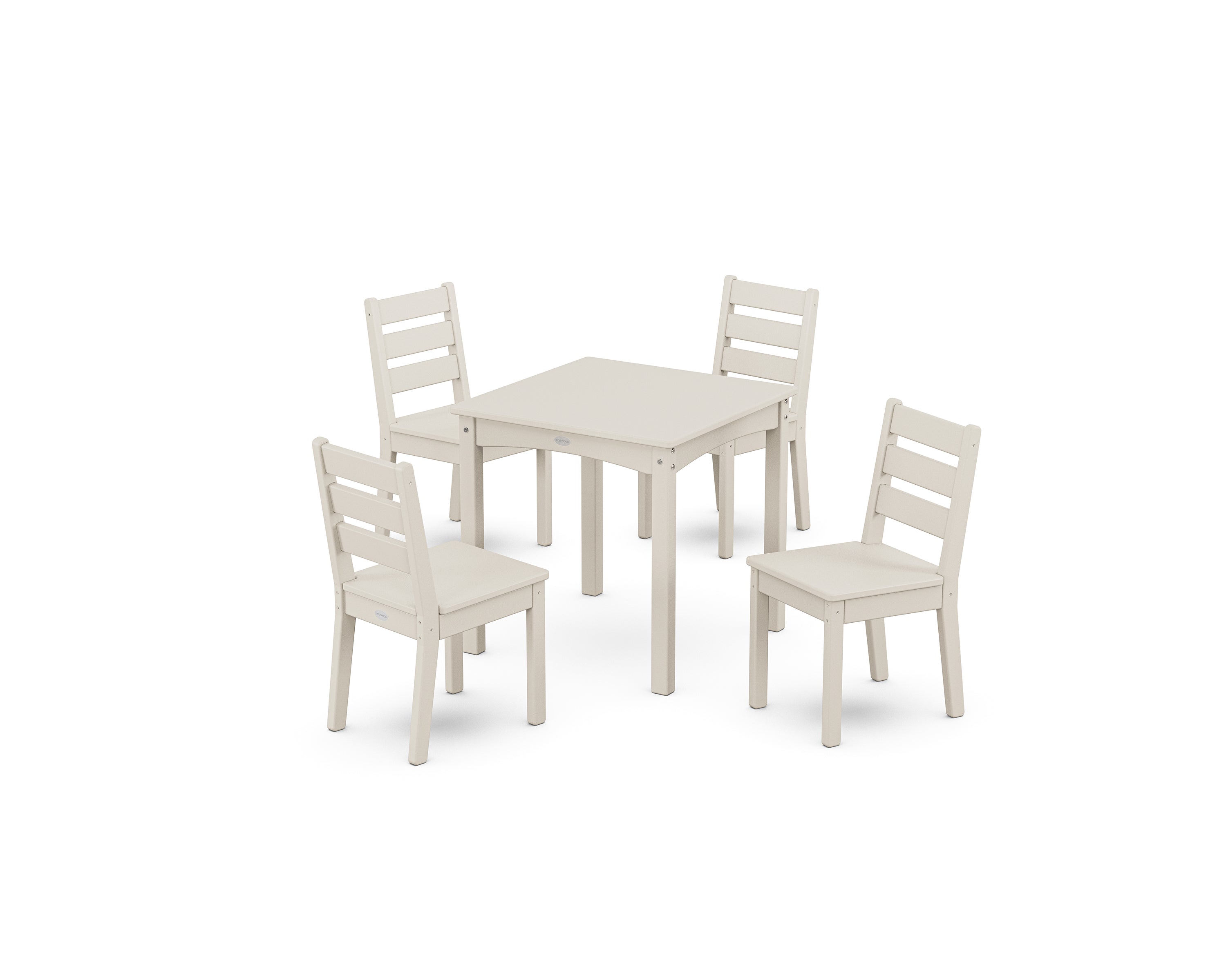 POLYWOOD Lakeside Kids 5-Piece Dining Set in Sand