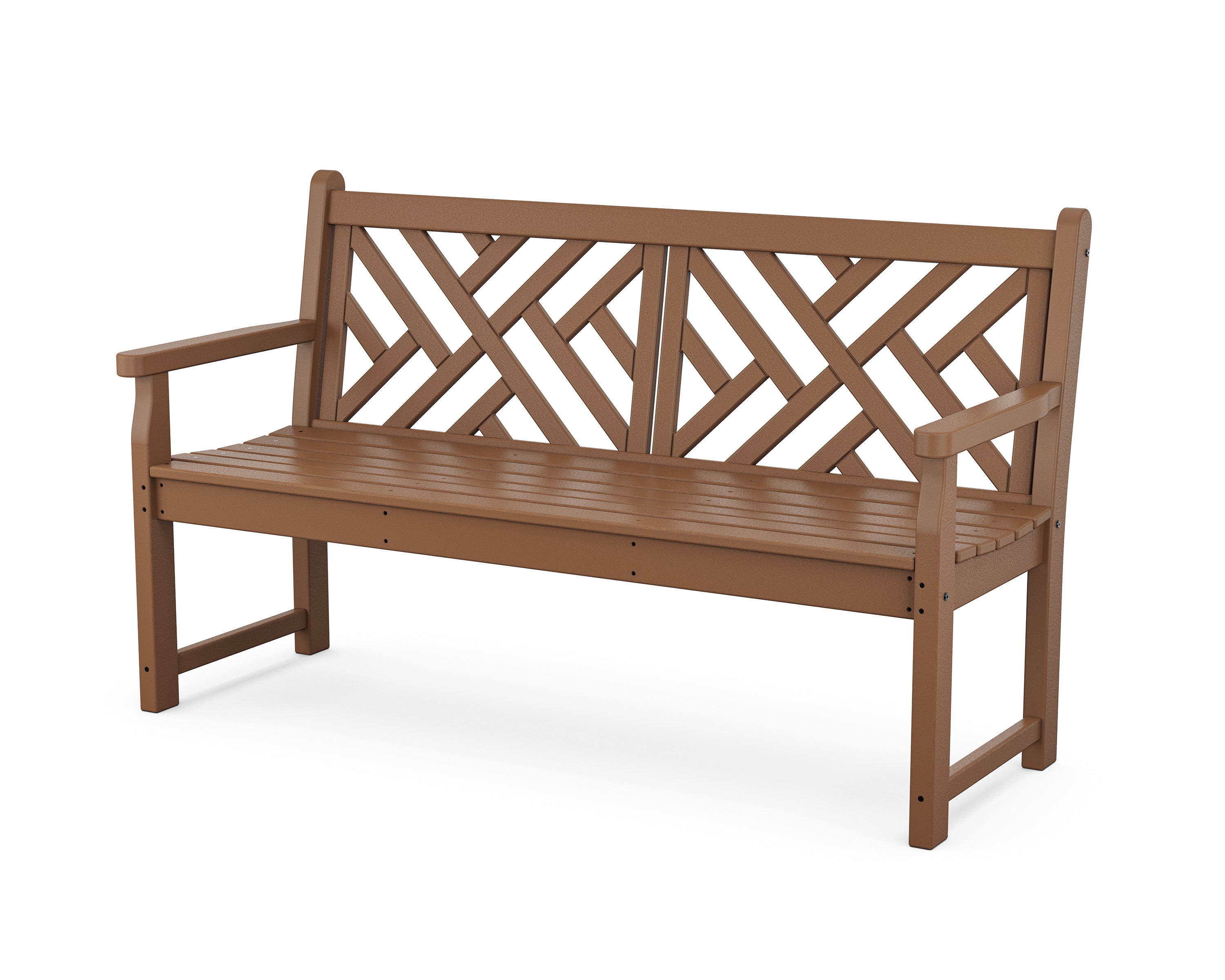 POLYWOOD Chippendale 60” Bench in Teak