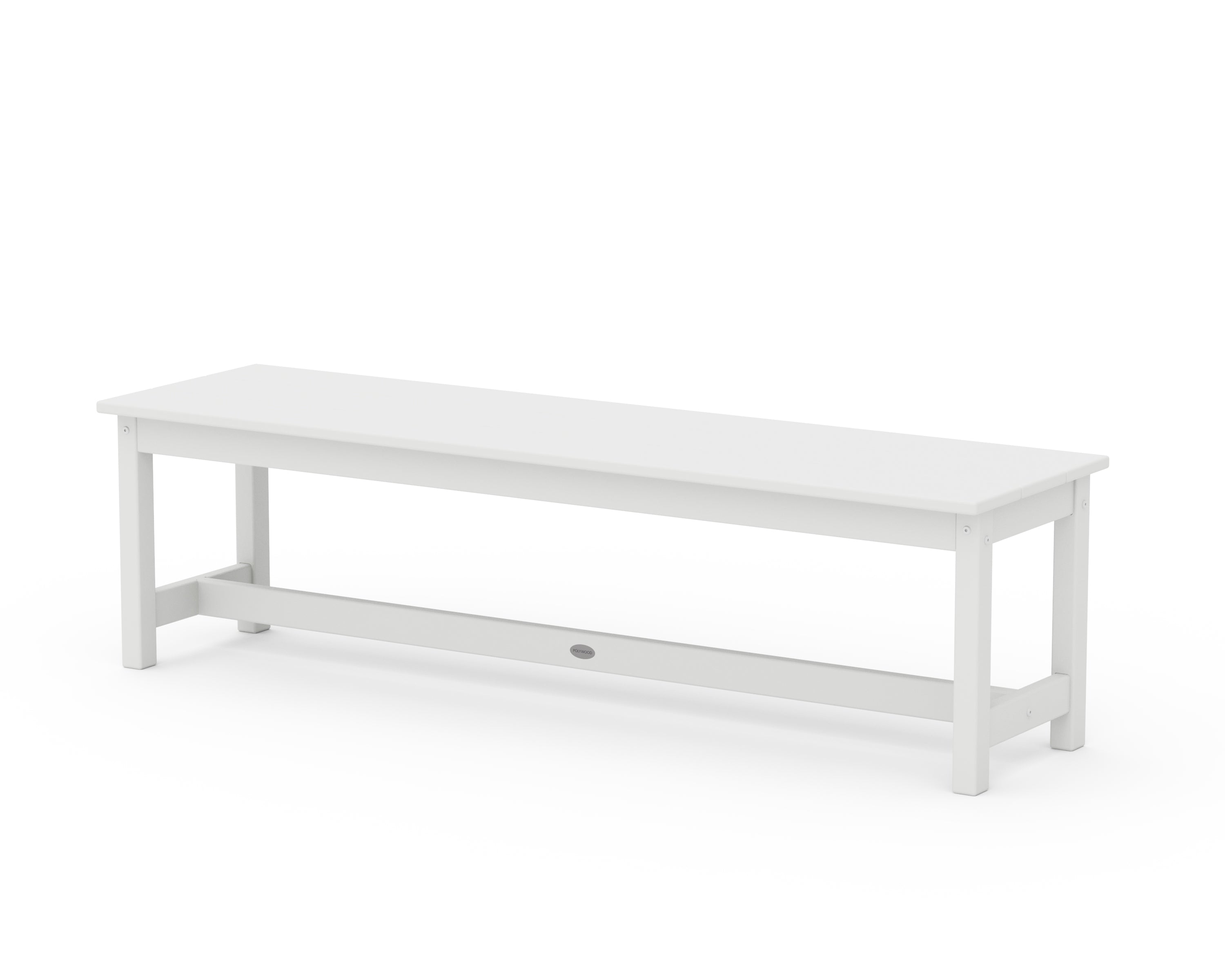 POLYWOOD 60" Planter Bench in White