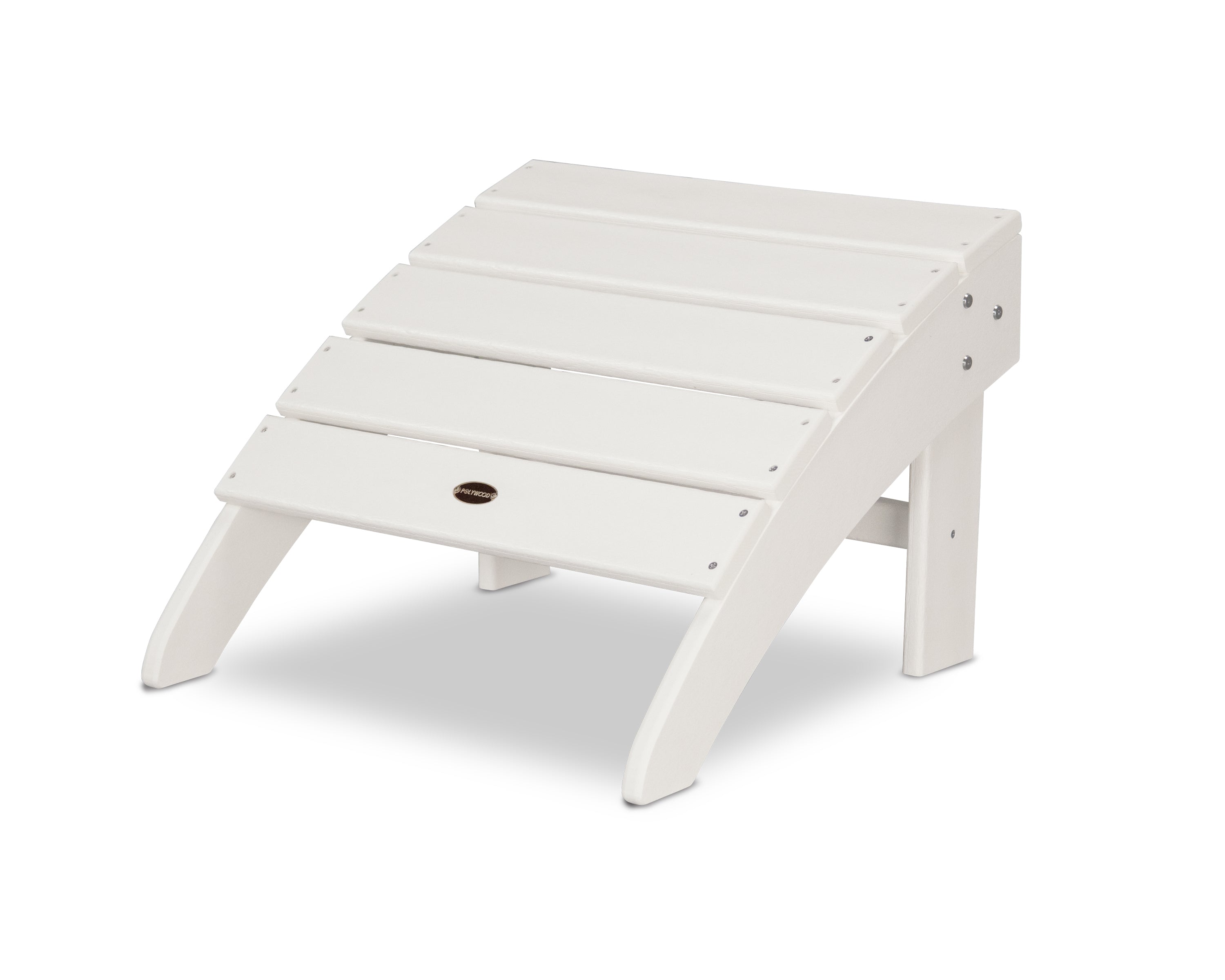 POLYWOOD Palm Coast Ottoman in White