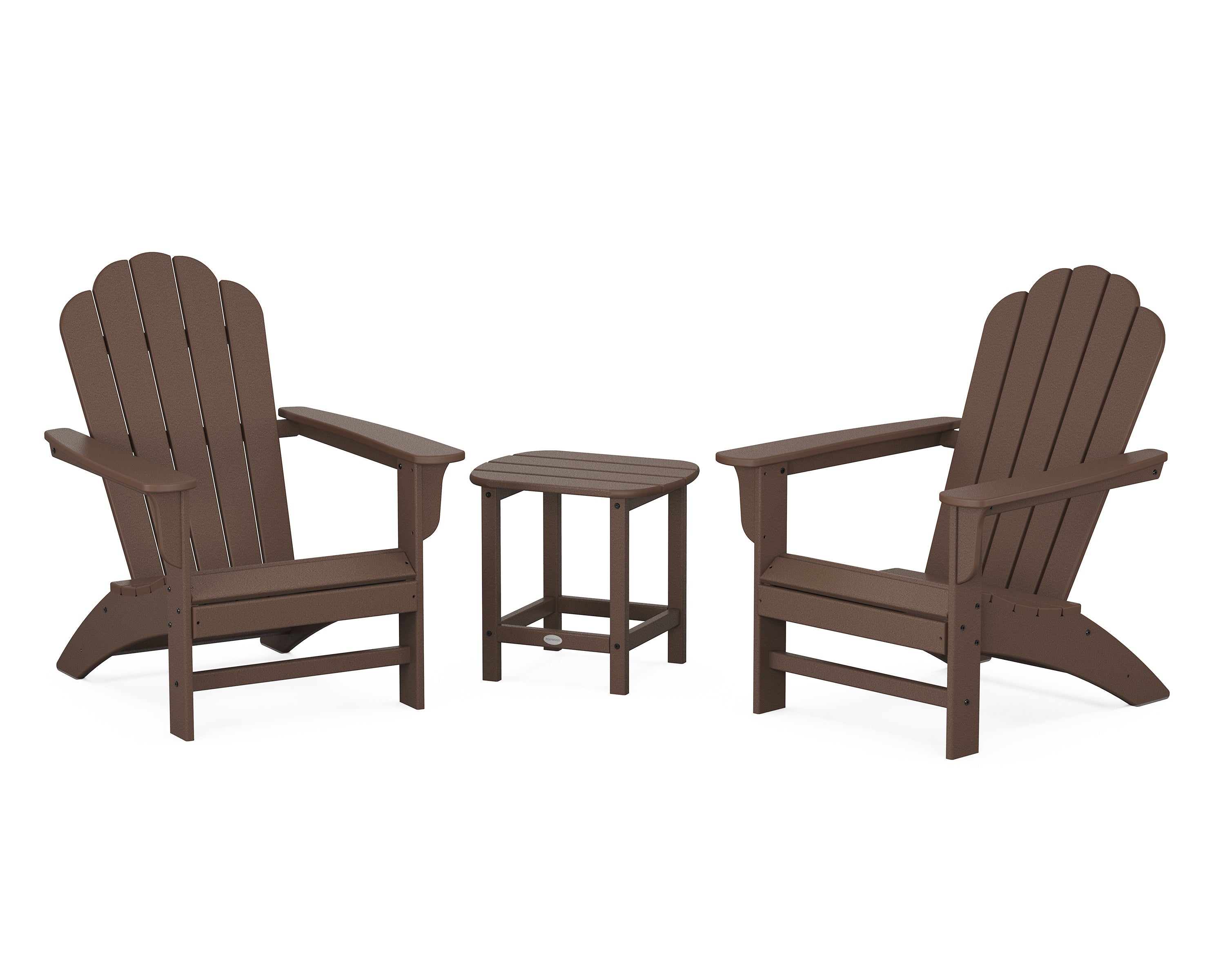 Country Living Cottage Adirondack Chair 3-Piece Set in Mahogany