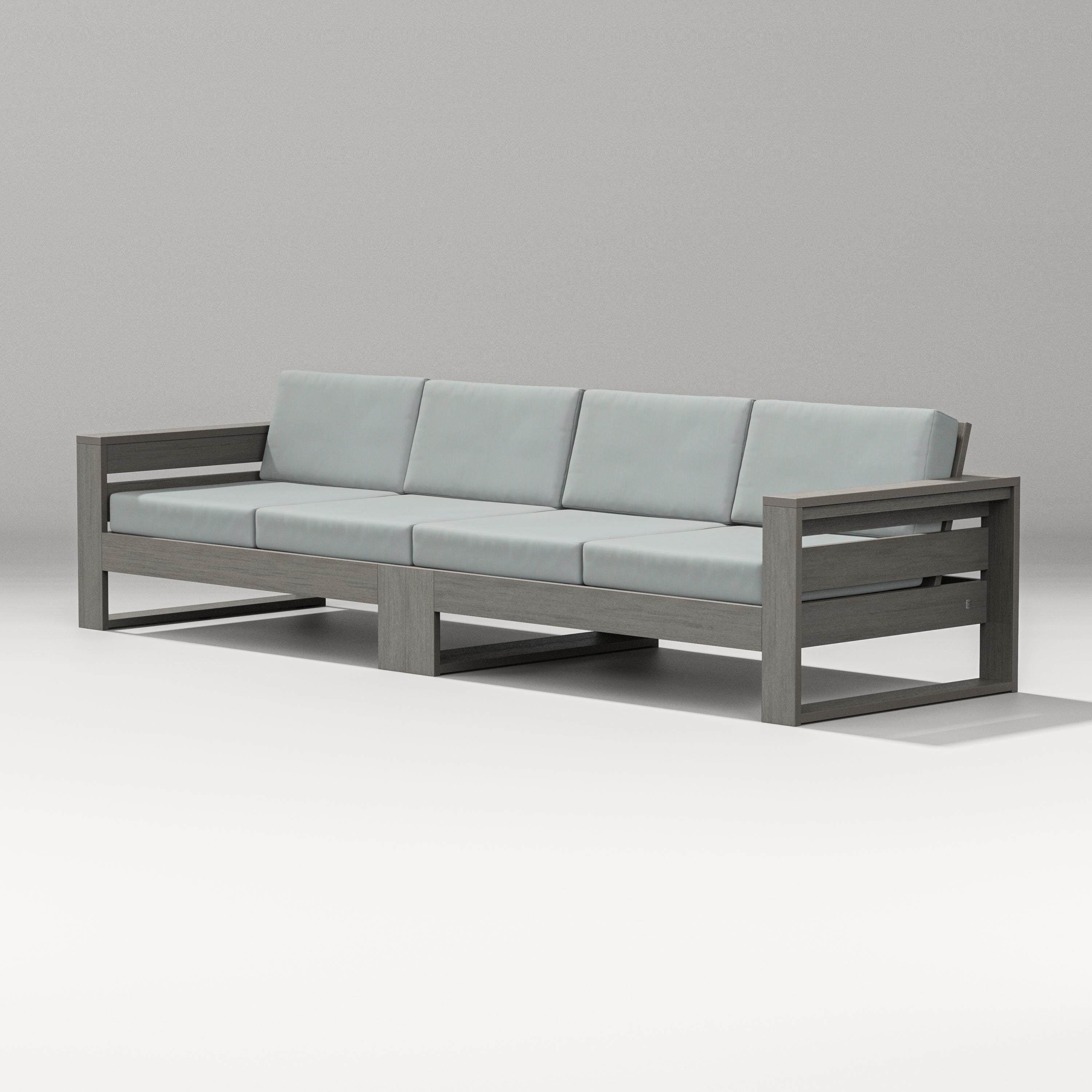 PW Designer Series Latitude Straight Sectional in Driftwood / Spa