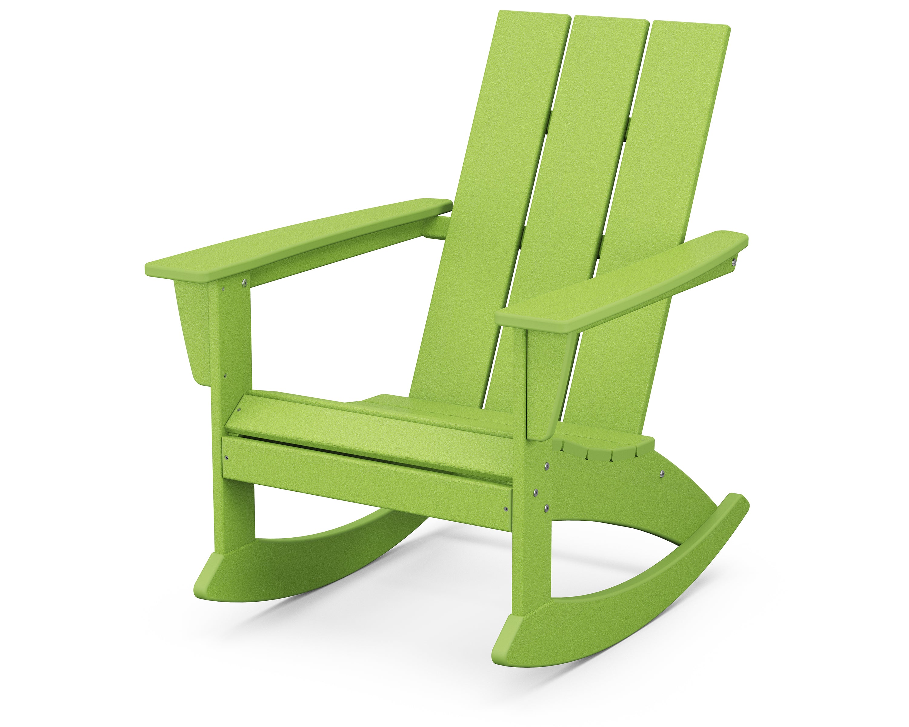 POLYWOOD Modern Adirondack Rocking Chair in Lime