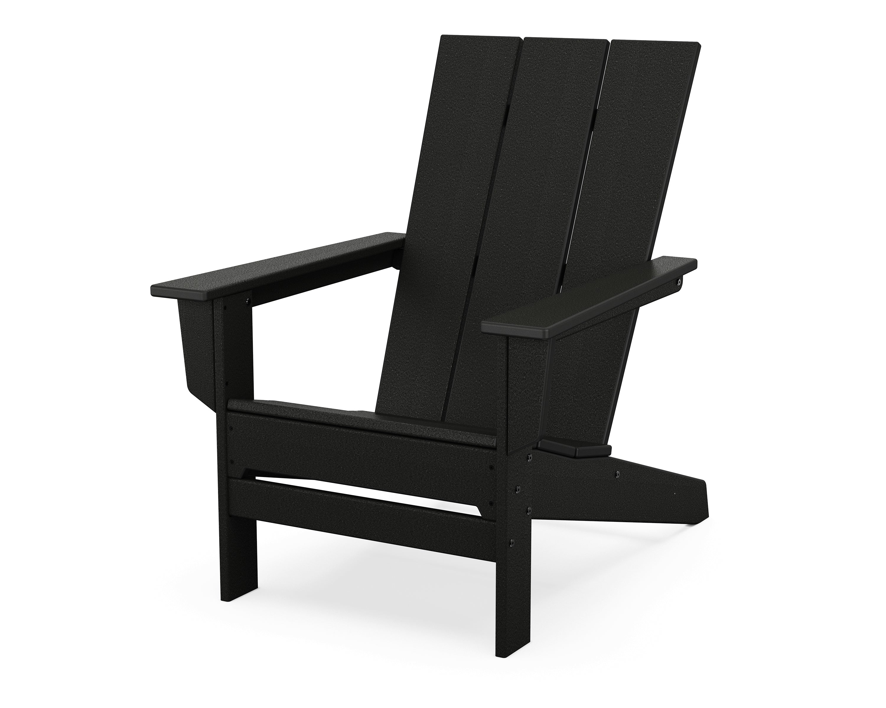 POLYWOOD Modern Studio Adirondack Chair in Black