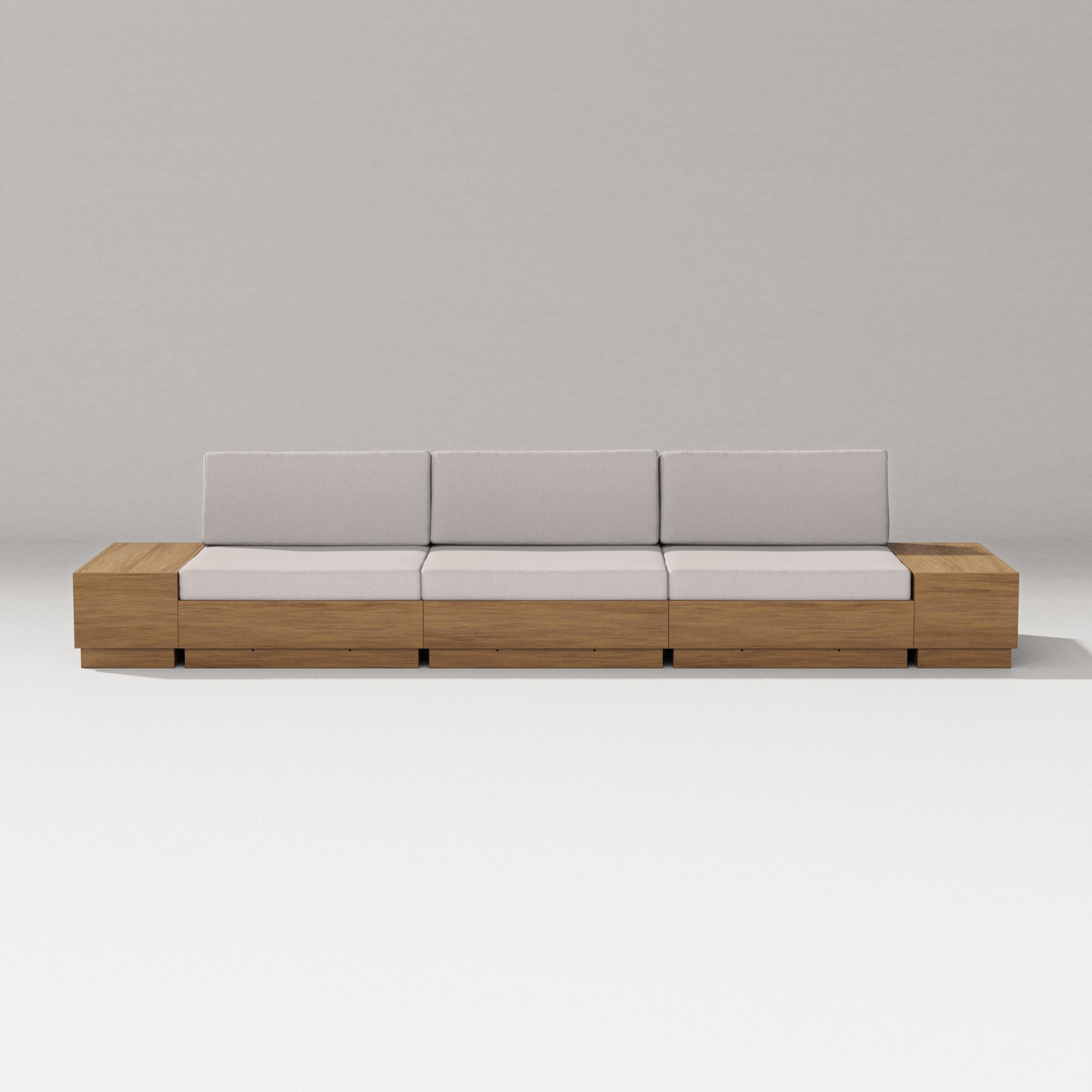 PW Designer Series Elevate Straight Sectional in Natural / Dune Burlap