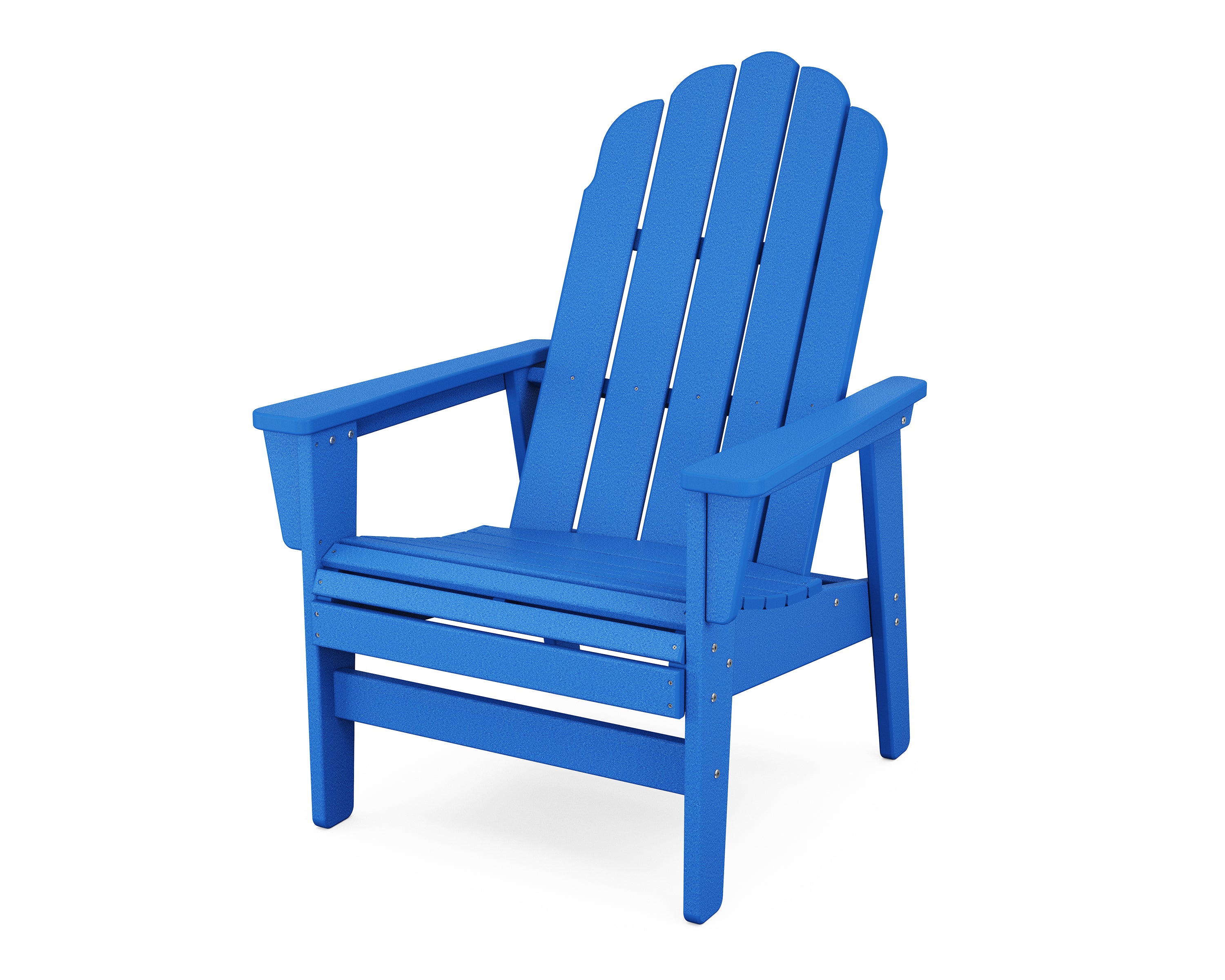 POLYWOOD Vineyard Grand Upright Adirondack Chair in Pacific Blue