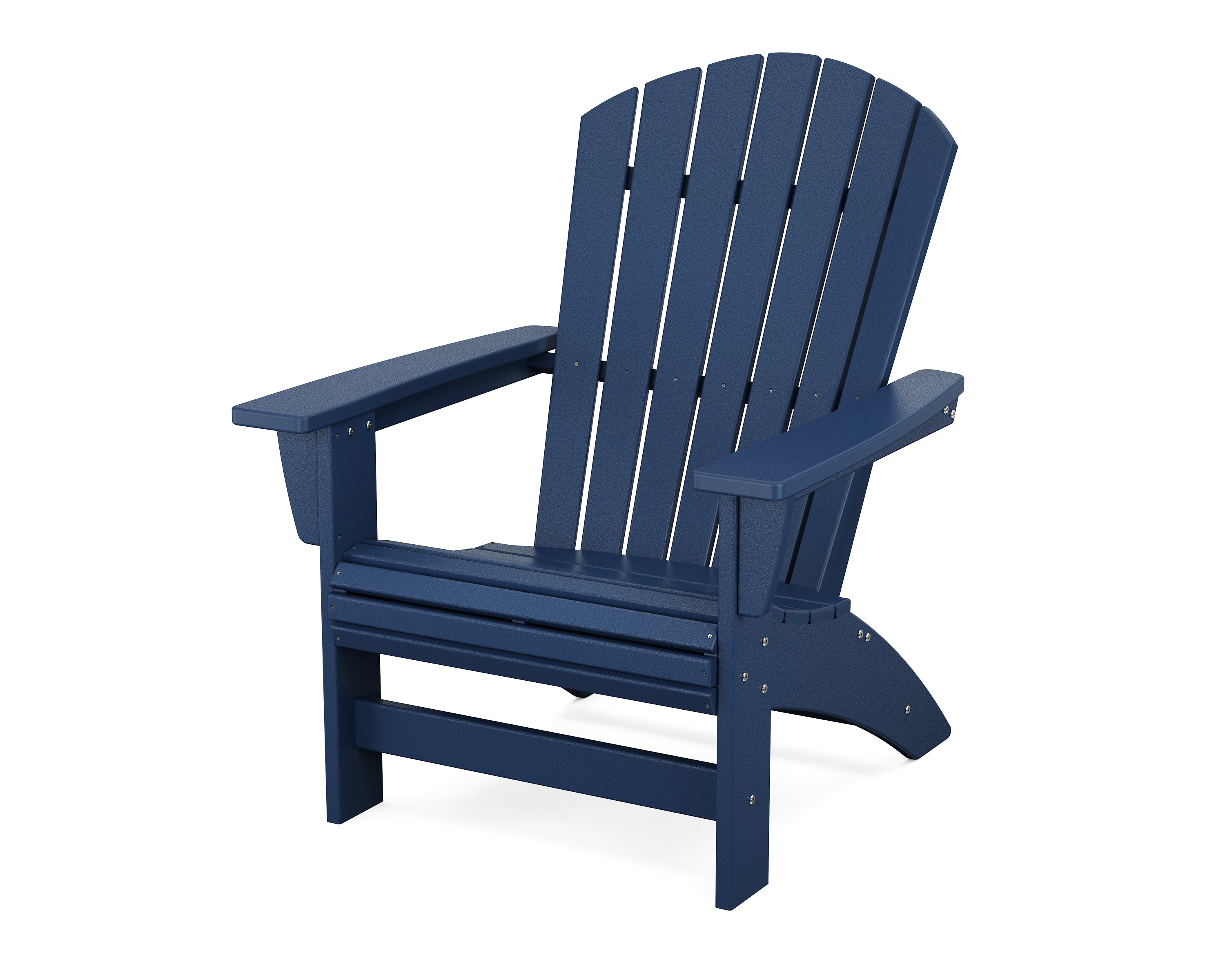 POLYWOOD Nautical Grand Adirondack Chair in Navy