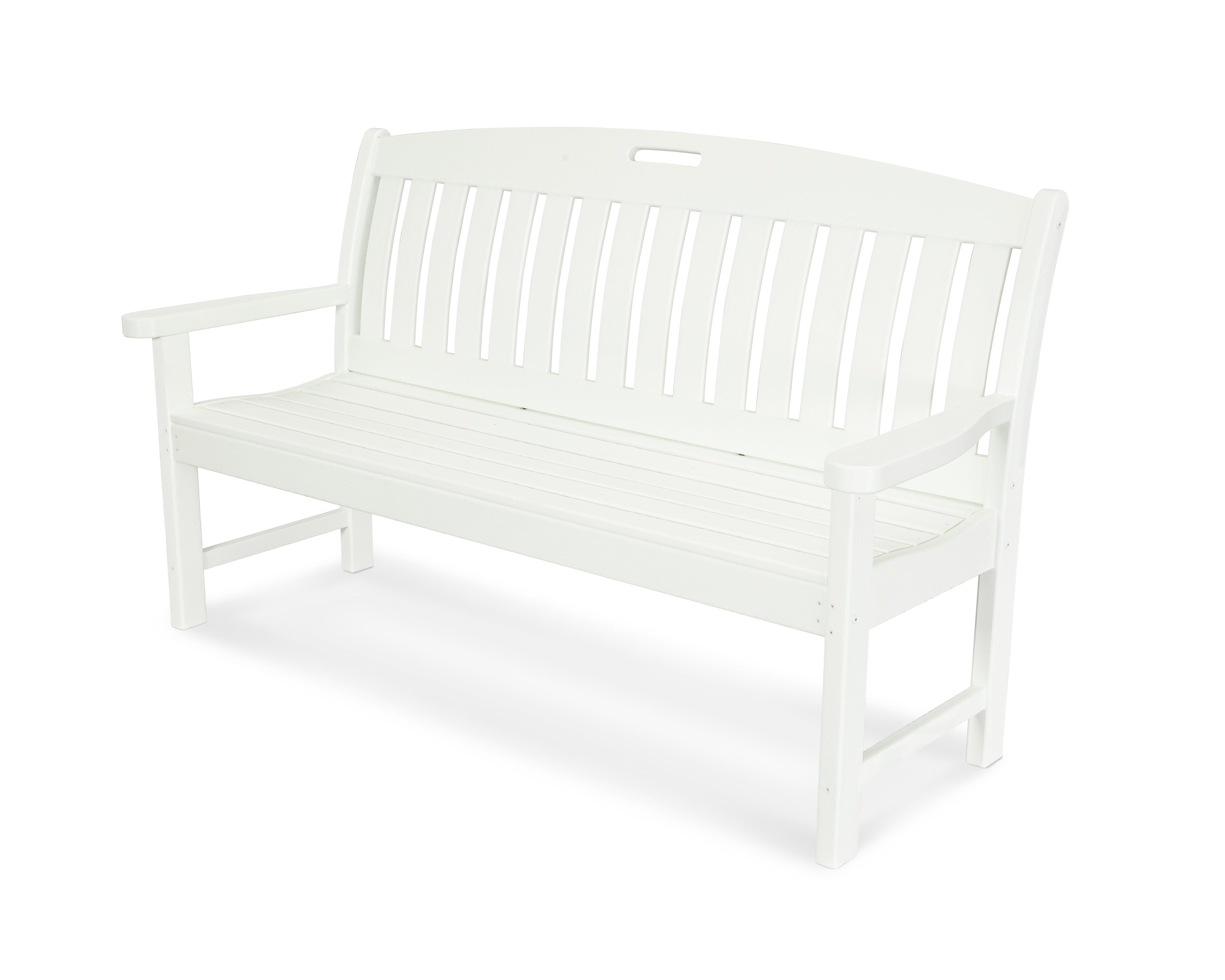 POLYWOOD Nautical 60" Bench in Vintage White