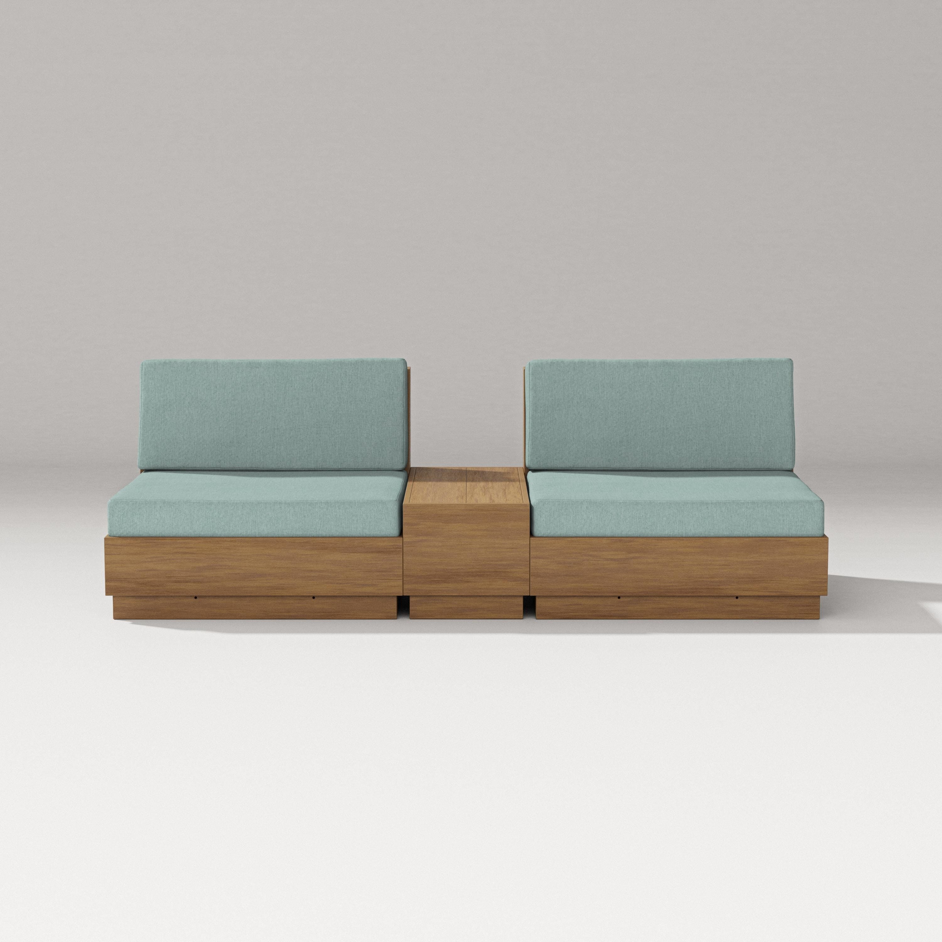 PW Designer Series Elevate Lounge Chair Set in Natural / Glacier Spa