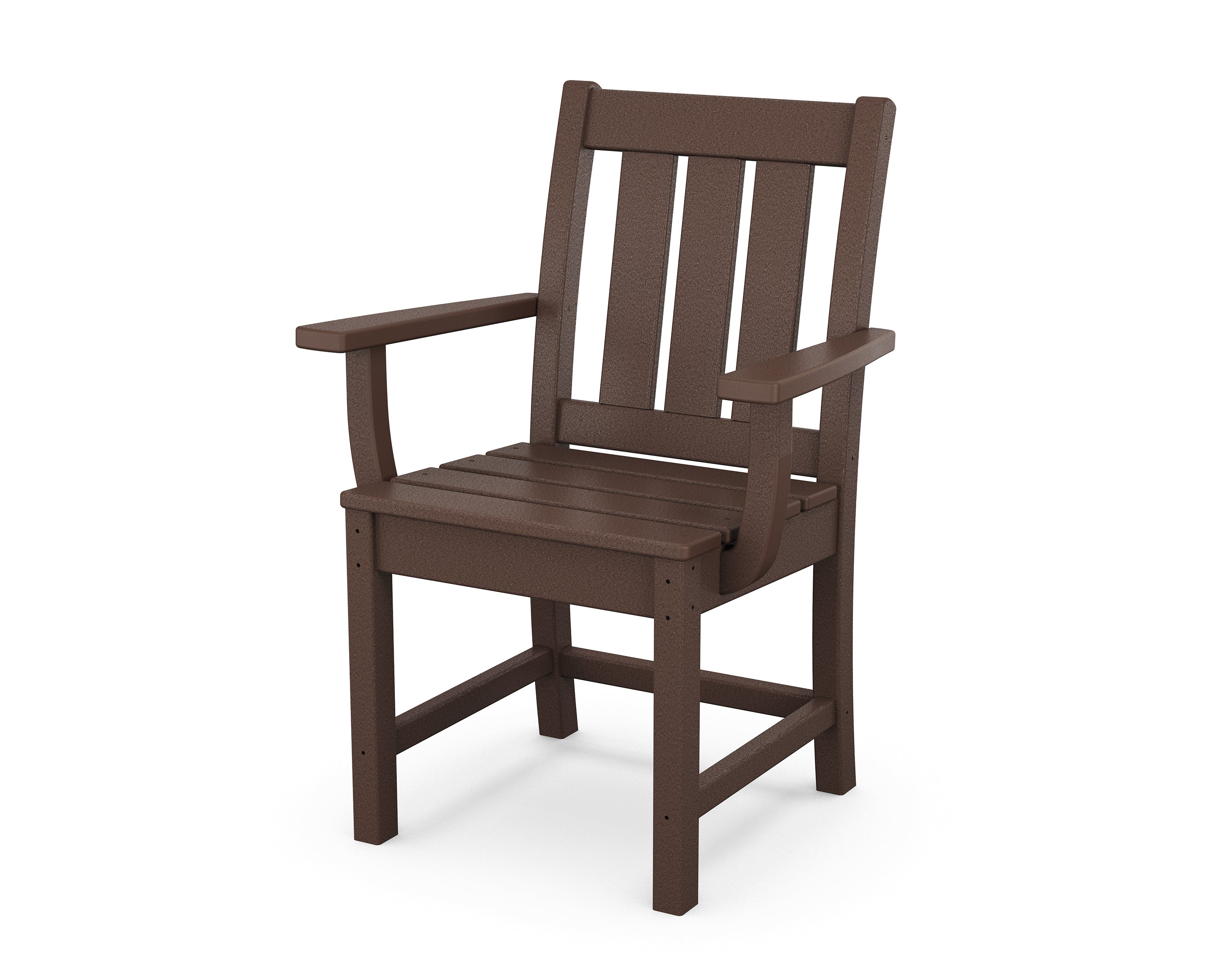 POLYWOOD Oxford Dining Arm Chair in Mahogany