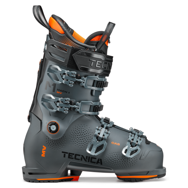 The Mach 1 MV 110 TD hits the sweet spot for advanced level skiers with medium volume feet that are looking for a more relaxed, all-mountain high-performance boot. Grounded in the fundamentals of high-performance ski boot design, the MV 110 features T-Drive technology which is a revolutionary shell to cuff connection that allows the boot to function in a much more efficient way.