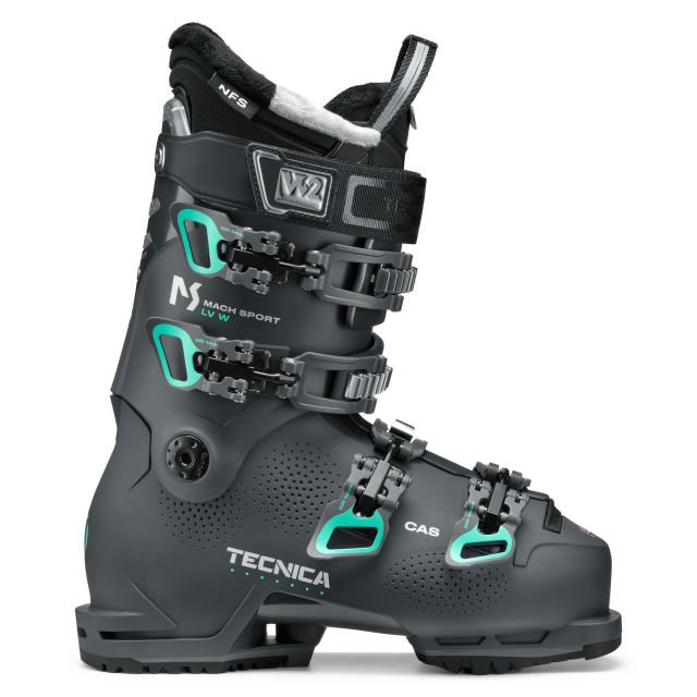 A ski boot that delivers comfort and confidence, the Mach Sport LV 85 W is designed for intermediate female skiers with low-volume feet.