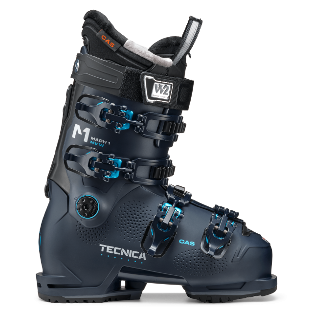 Designed with input from our Women 2 Women program, the Mach 1 MV 95 W with T-Drive Technology is specifically designed for advanced level female skiers with medium volume feet, who want a softer, more forgiving boot.