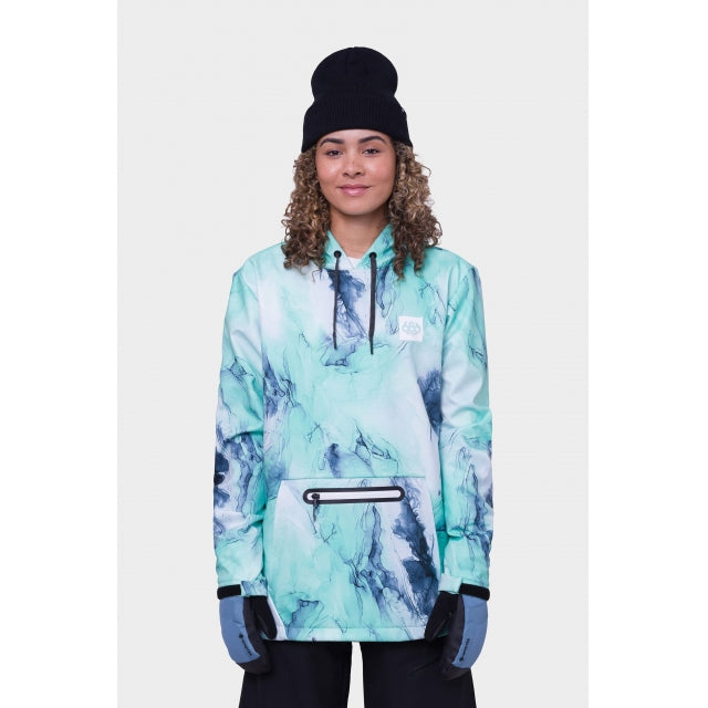 686 Women's Waterproof Hoody - Spearmint Marble
