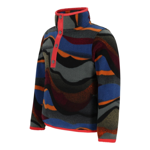 We designed the Boulder Fleece to be an everyday-ready fleece designed just for them. Bound cuffs and a bound hem keep the Boulder in place during long adventures, adding comfort and worry-free wearing to your family's journey. Double-sided brushed fleece keeps your kids feeling cozier than ever, while a relaxed fit lets them move just the way they want to.