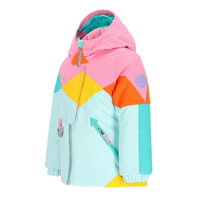 For our Lissa jacket we combined 220gm of body insulation with must-have winter features like an interior windguard, fleece chin warmer, and HydroBlock® Sport 10k/10k waterproof/breathable fabric
