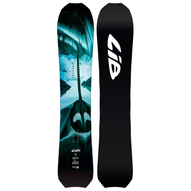 Not your gutless fish. Travis has juiced up this Jackson Hole resort slasher into an apex all terrain tech shred predator. A long floaty nose combined with a powerful poppy contact maximizing short radius "Whale Tail Technology".