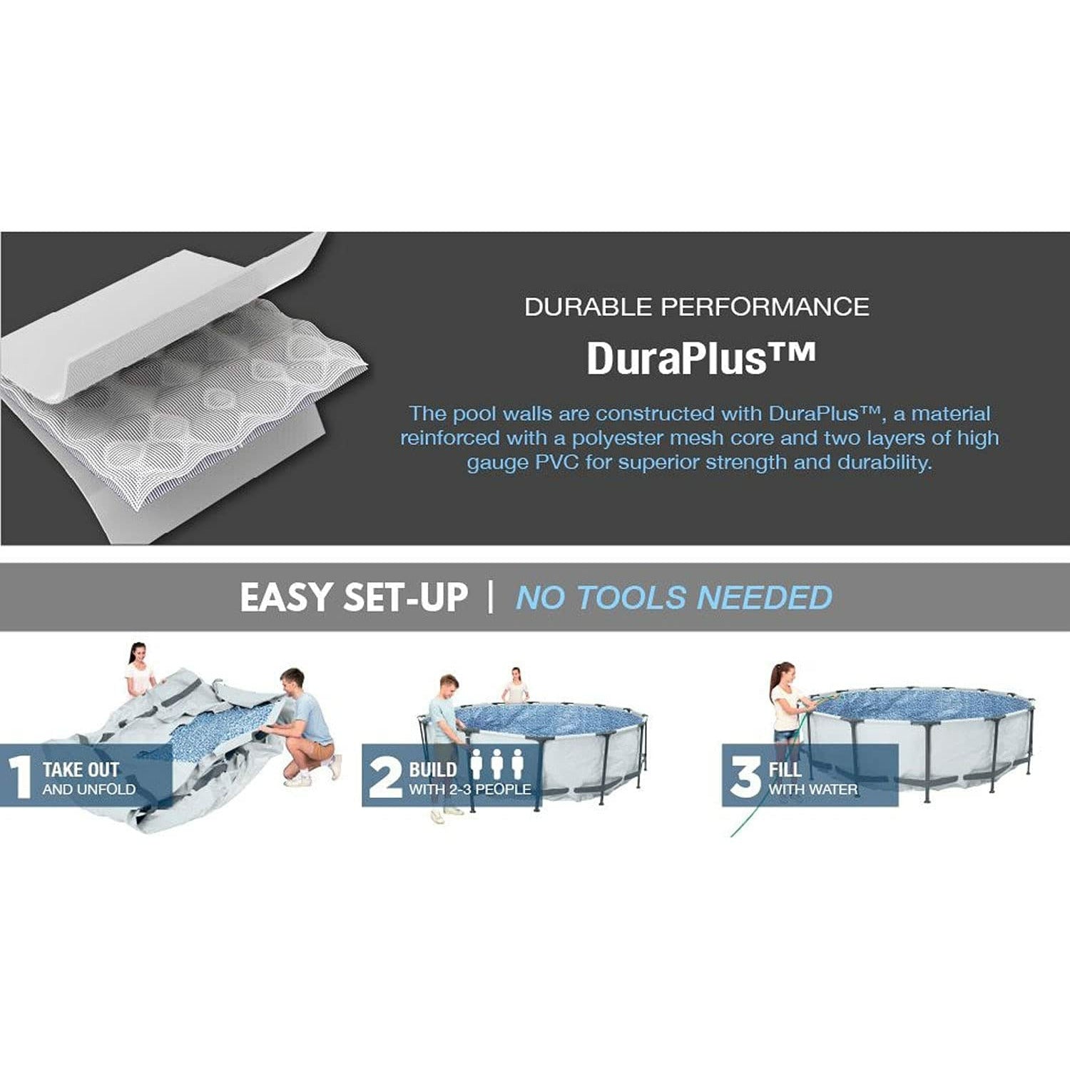 Bestway 12' X 30" Steel Pro Max Easy Set Pool