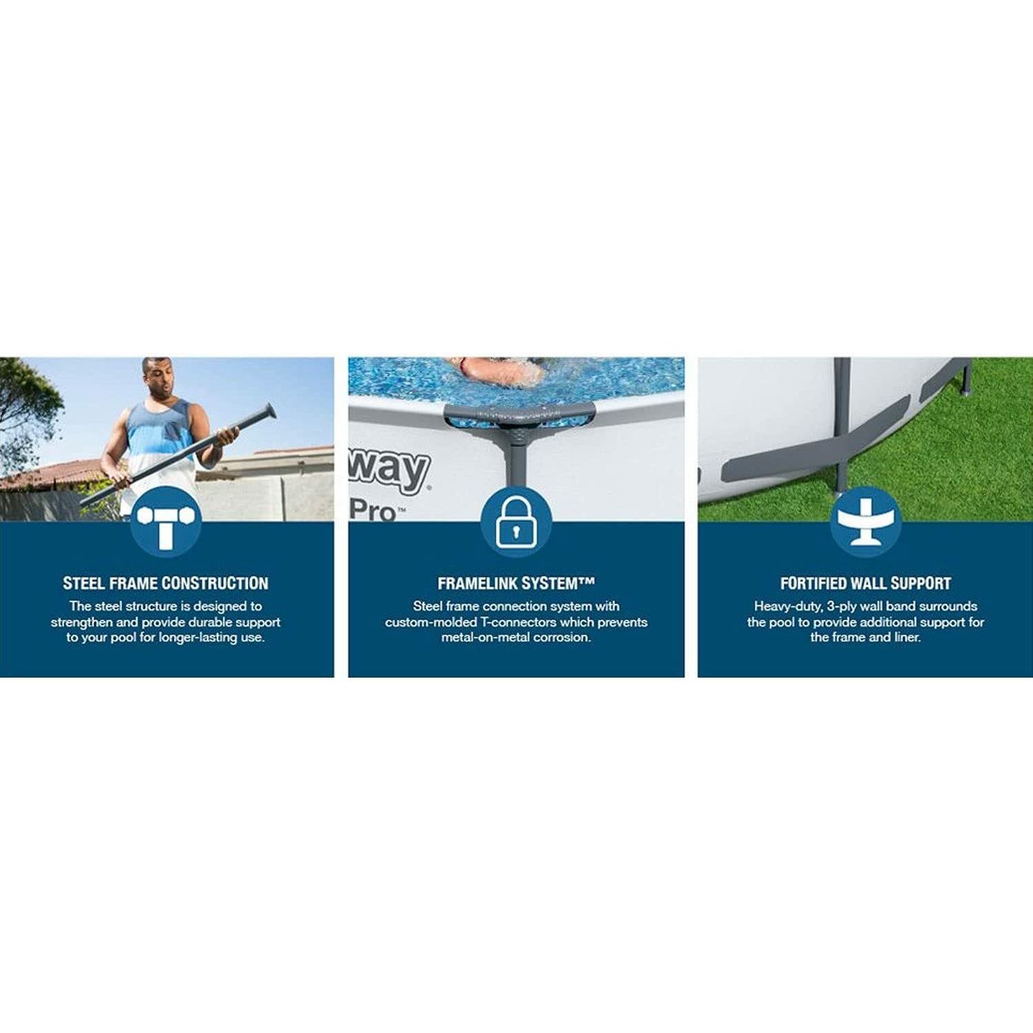 Bestway 12' X 30" Steel Pro Max Easy Set Pool
