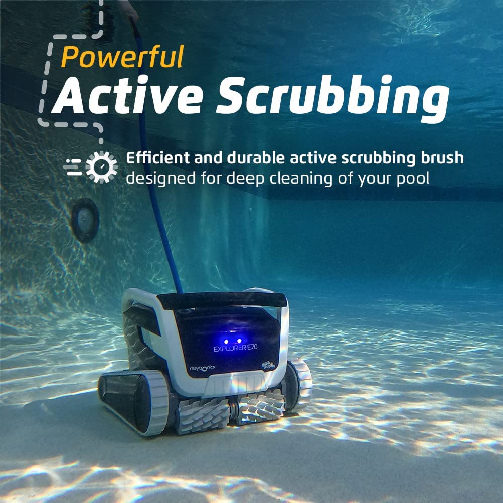 Ships Next Day New Dolphin Explorer E70 Robotic Pool Cleaner w/ Caddy