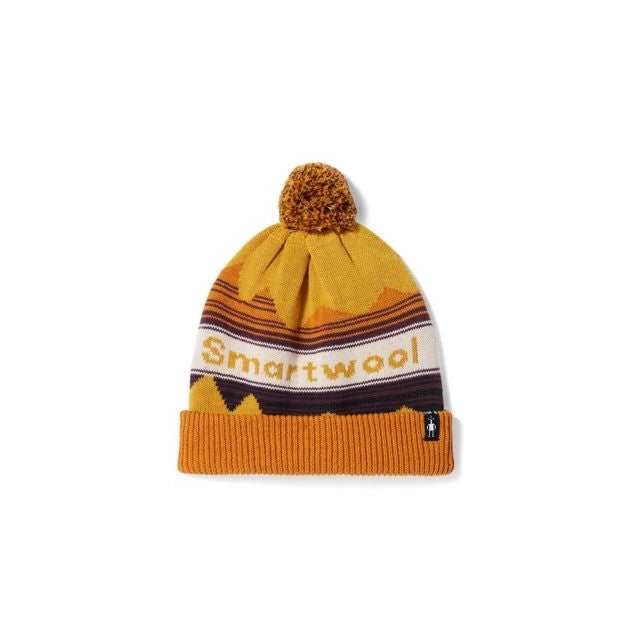 Knit Winter Pattern POM Beanie