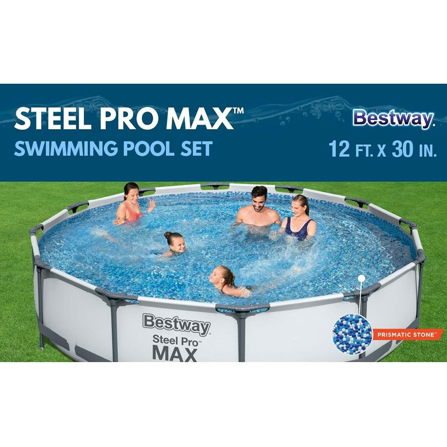 Bestway 12' X 30" Steel Pro Max Easy Set Pool