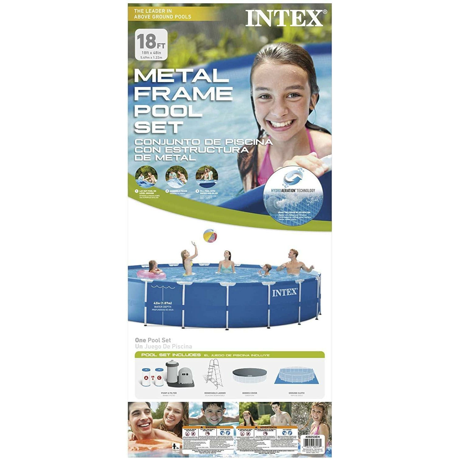 Intex Metal Frame Pool 18x48 - Pelican Shops