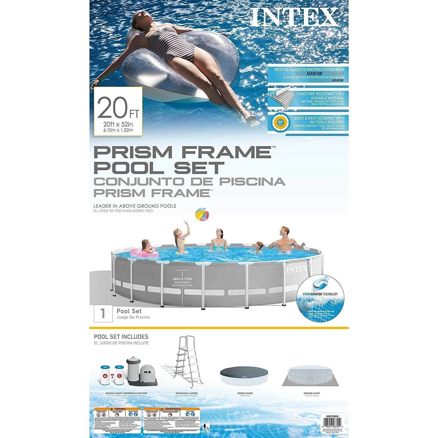 Intex Prism Frame Pool 20x52 - Pelican Shops