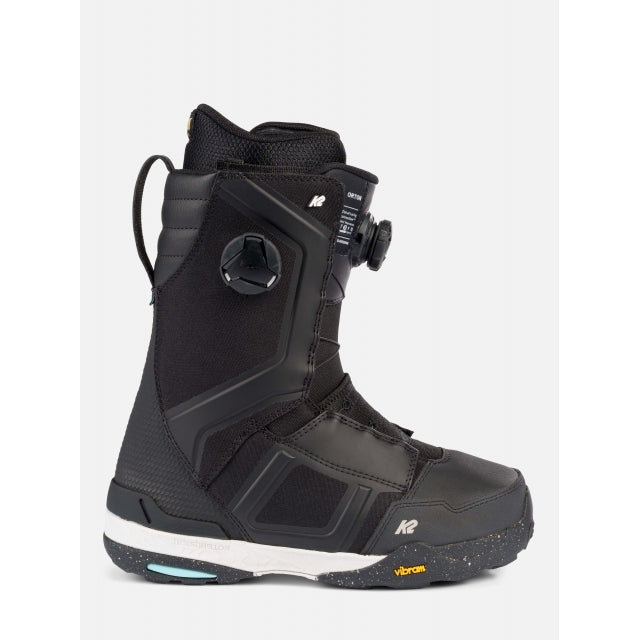 The ALL-NEW K2 Orton has down exactly what we set it out to do; redefine the crossover freeride/freestyle snowboard boot space. Tested and vetted by K2 Team Rider Sage Kotsenburg, he pushed prototypes to their limits - riding lines in Alaska, going huge in the Jackson backcountry, and treating the entirety of Brighton Resort like a terrain park.