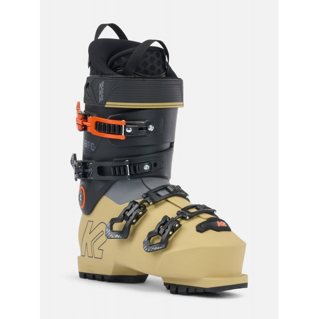 The BFC 120 is for experienced skiers who need a bit more room in their ski boots, without compromising support and responsiveness. With a 103mm last and a performance-oriented 120 flex, these boots are packed with features like our new and improved Cushfit Pro liner, updated Après Mode, Hands Free Entry, and a new, sleek, fully heat-moldable shell. The BFC 120 focuses on delivering both comfort and an uncompromised downhill performance