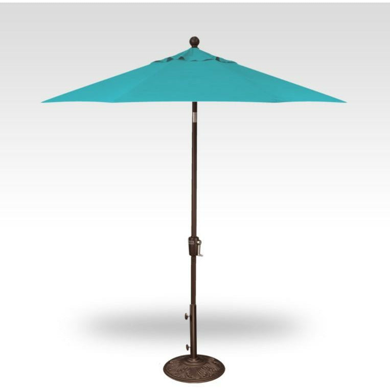 TREASURE GARDEN Market Aluminum 7.5' Octagon Push Button Tilt Crank Lift Umbrella