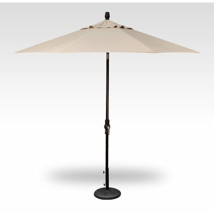 TREASURE GARDEN Market Aluminum 9' Octagon Collar Tilt Crank Lift Umbrella