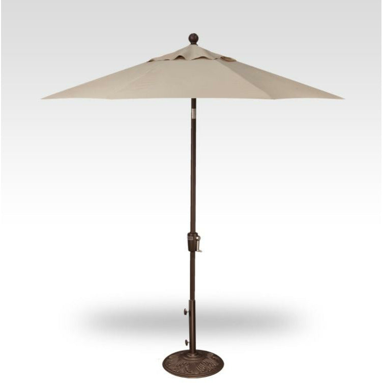 TREASURE GARDEN Market Aluminum 7.5' Octagon Push Button Tilt Crank Lift Umbrella