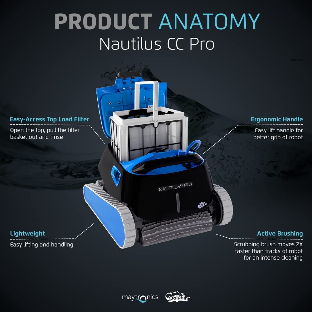 Enhanced Warranty Dolphin Nautilus CC Pro Robotic Pool Cleaner 2023 W/ WIFI