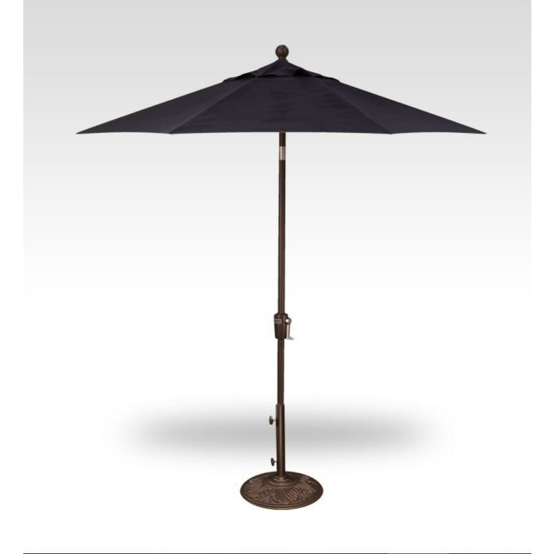 TREASURE GARDEN Market Aluminum 7.5' Octagon Push Button Tilt Crank Lift Umbrella