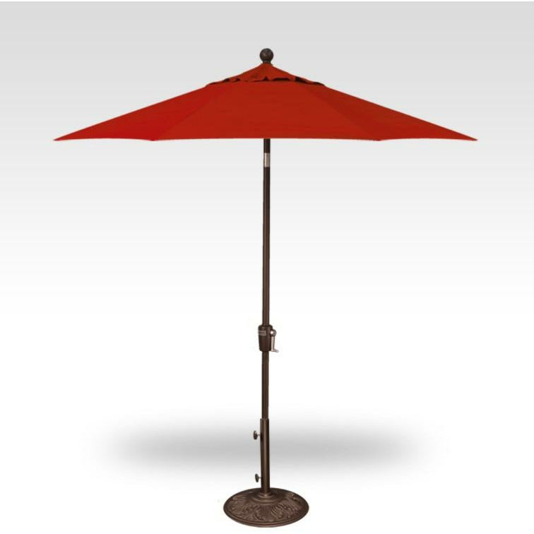 TREASURE GARDEN Market Aluminum 7.5' Octagon Push Button Tilt Crank Lift Umbrella